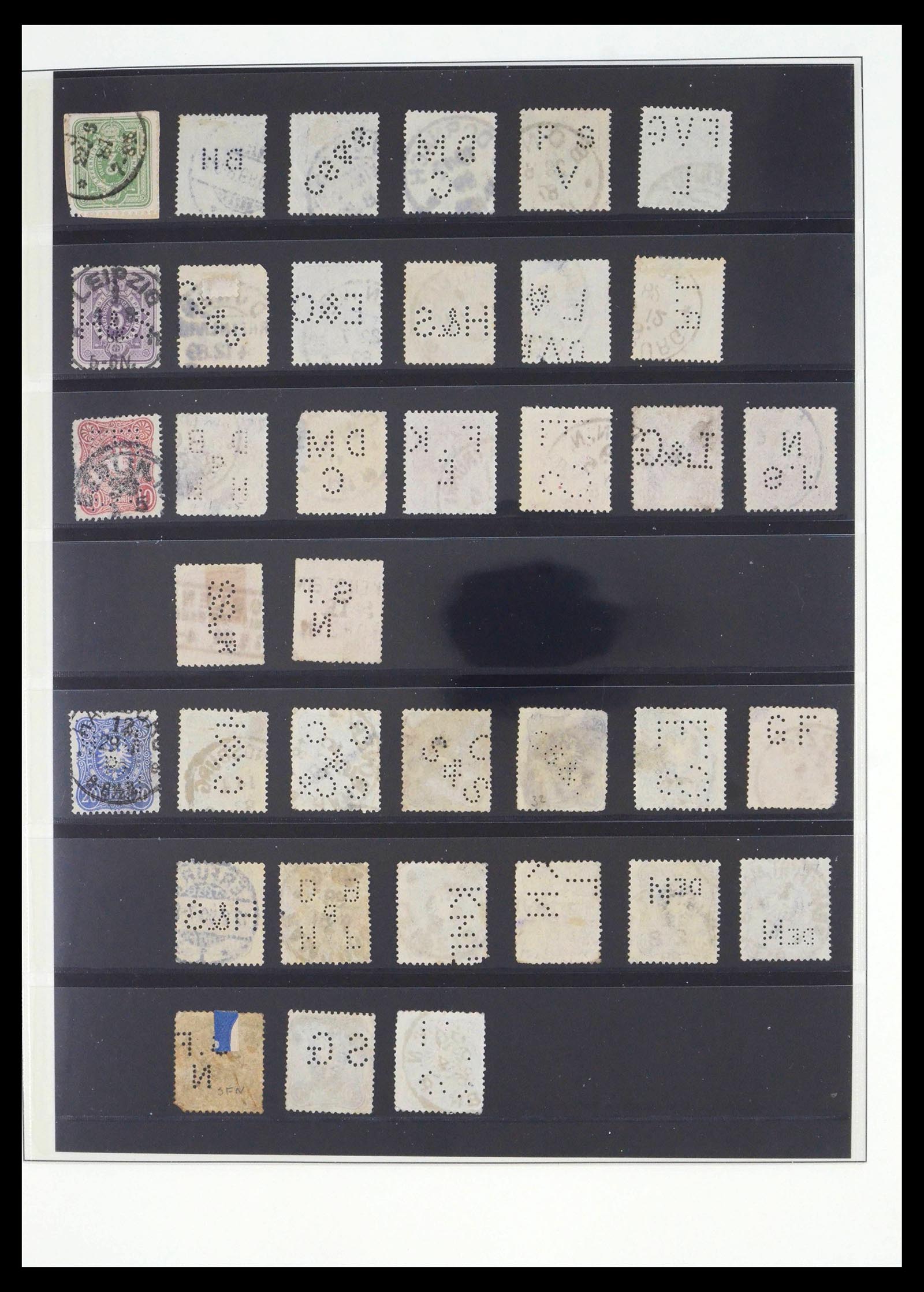 39562 0002 - Stamp collection 39562 Germany perfins supercollection 1880-1955.