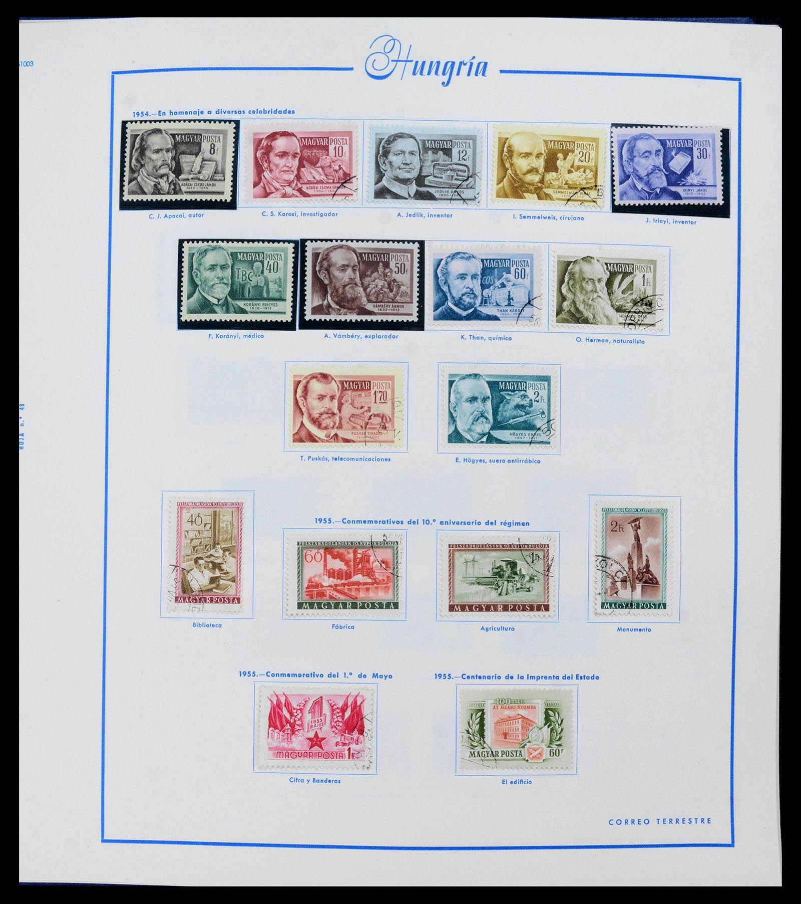 39569 0051 - Stamp collection 39569 Hungary 1871-2005.