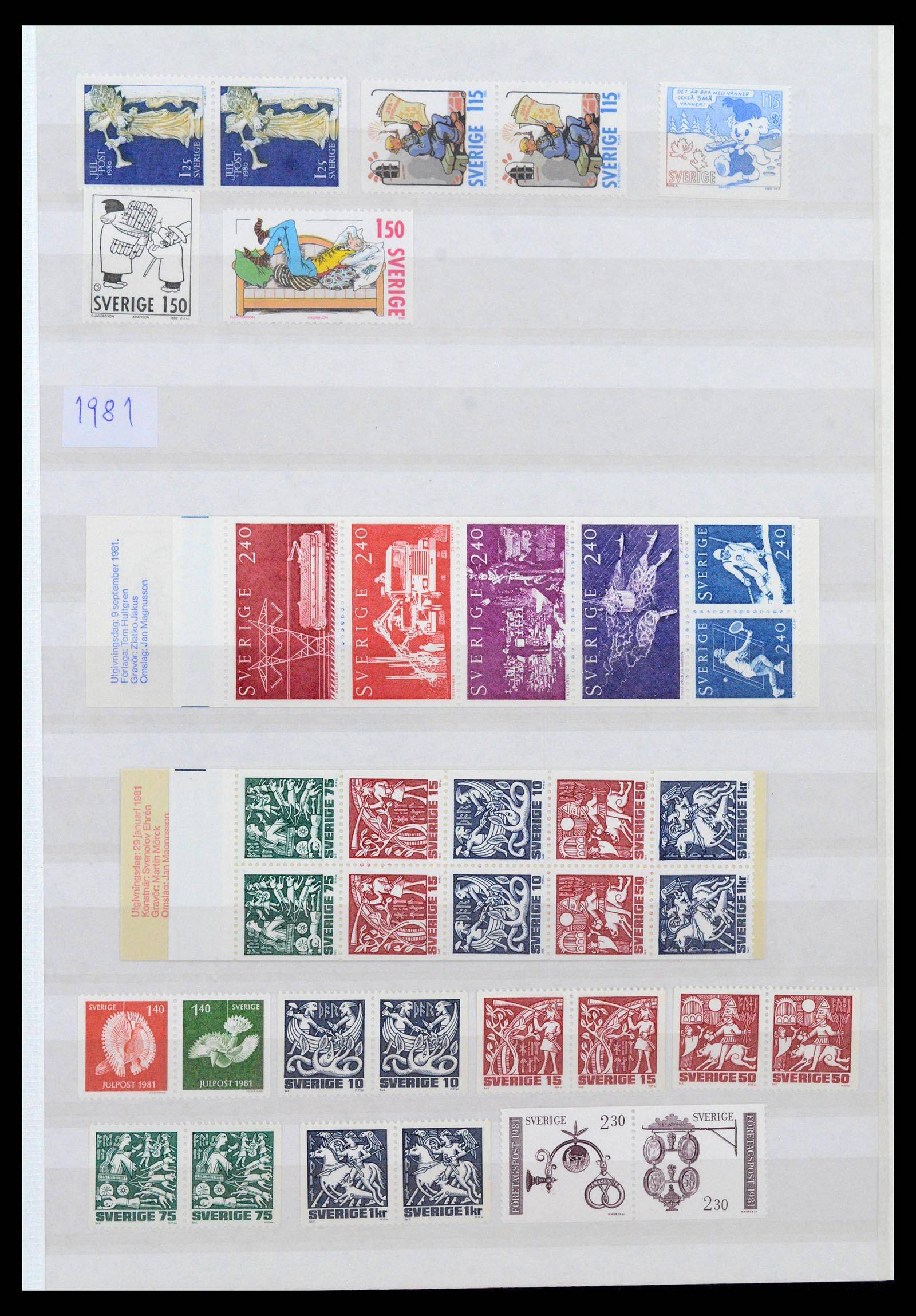 39573 0025 - Stamp collection 39573 Sweden 1930-1998.