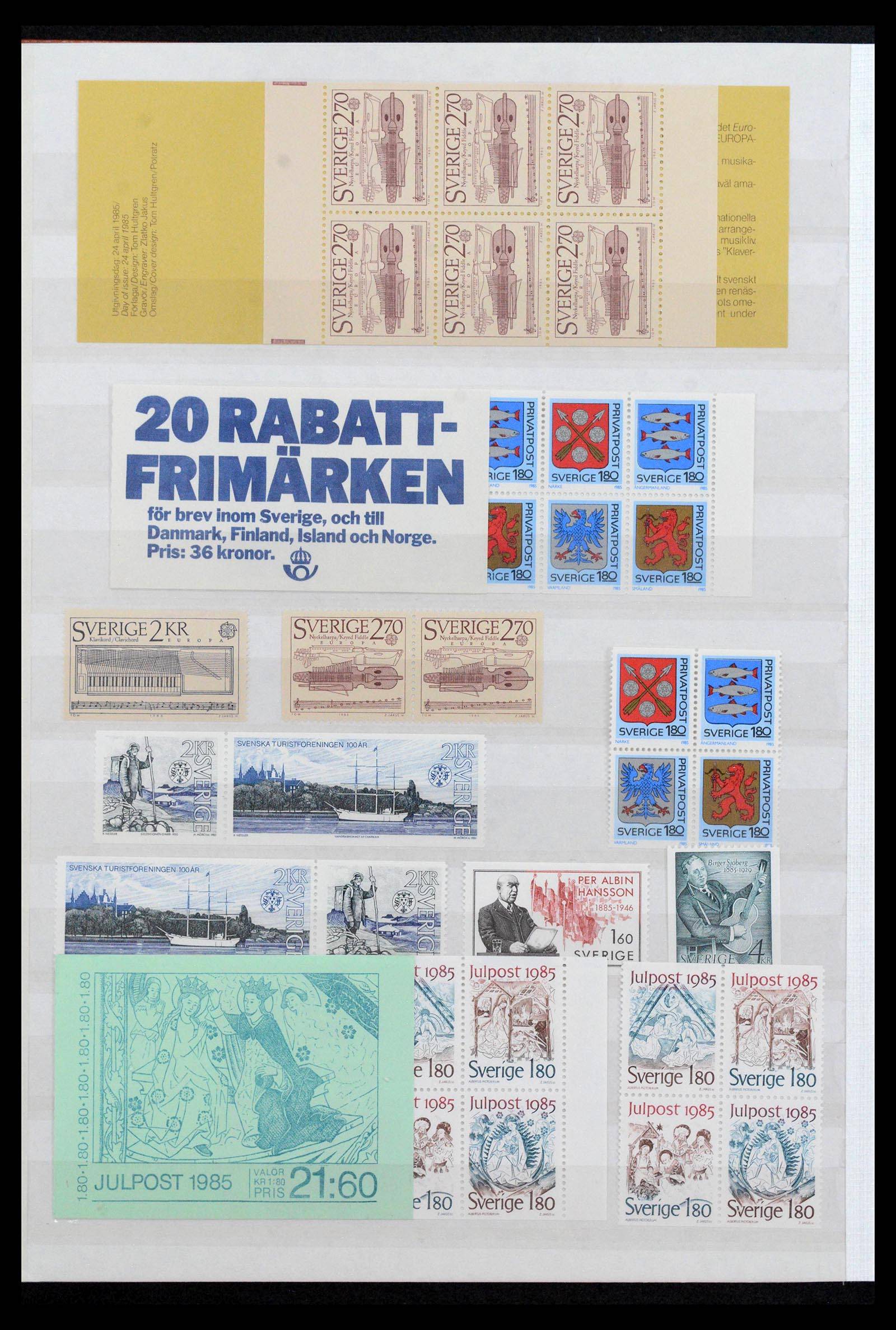 39573 0034 - Stamp collection 39573 Sweden 1930-1998.