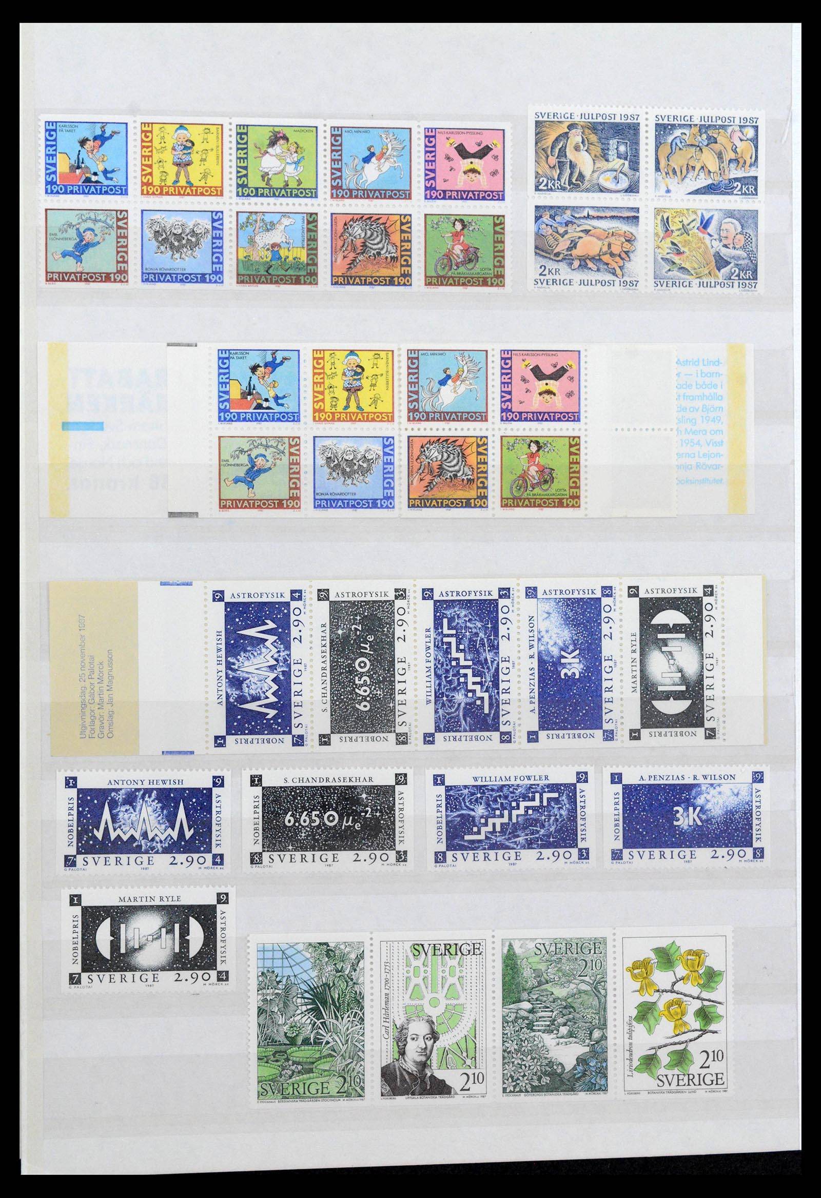 39573 0040 - Stamp collection 39573 Sweden 1930-1998.