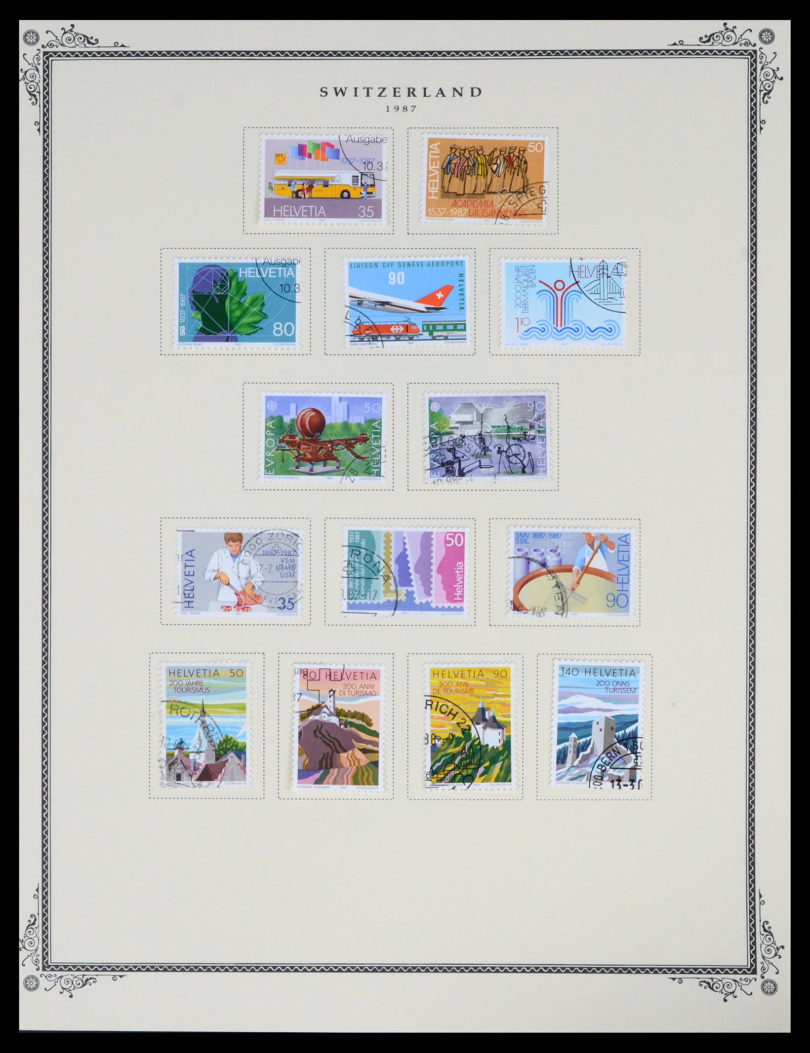 39575 0061 - Stamp collection 39575 Switzerland 1854-2014.