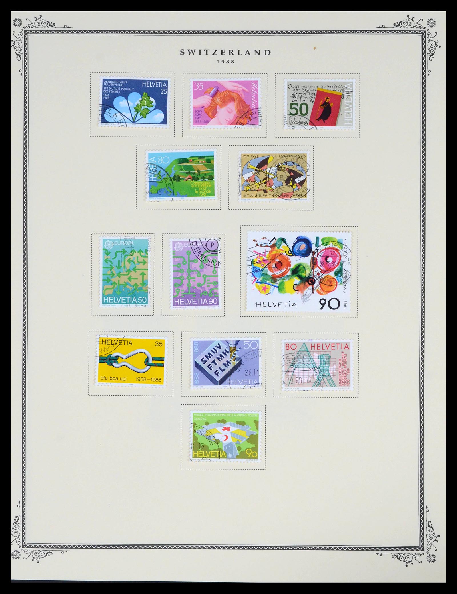 39575 0063 - Stamp collection 39575 Switzerland 1854-2014.