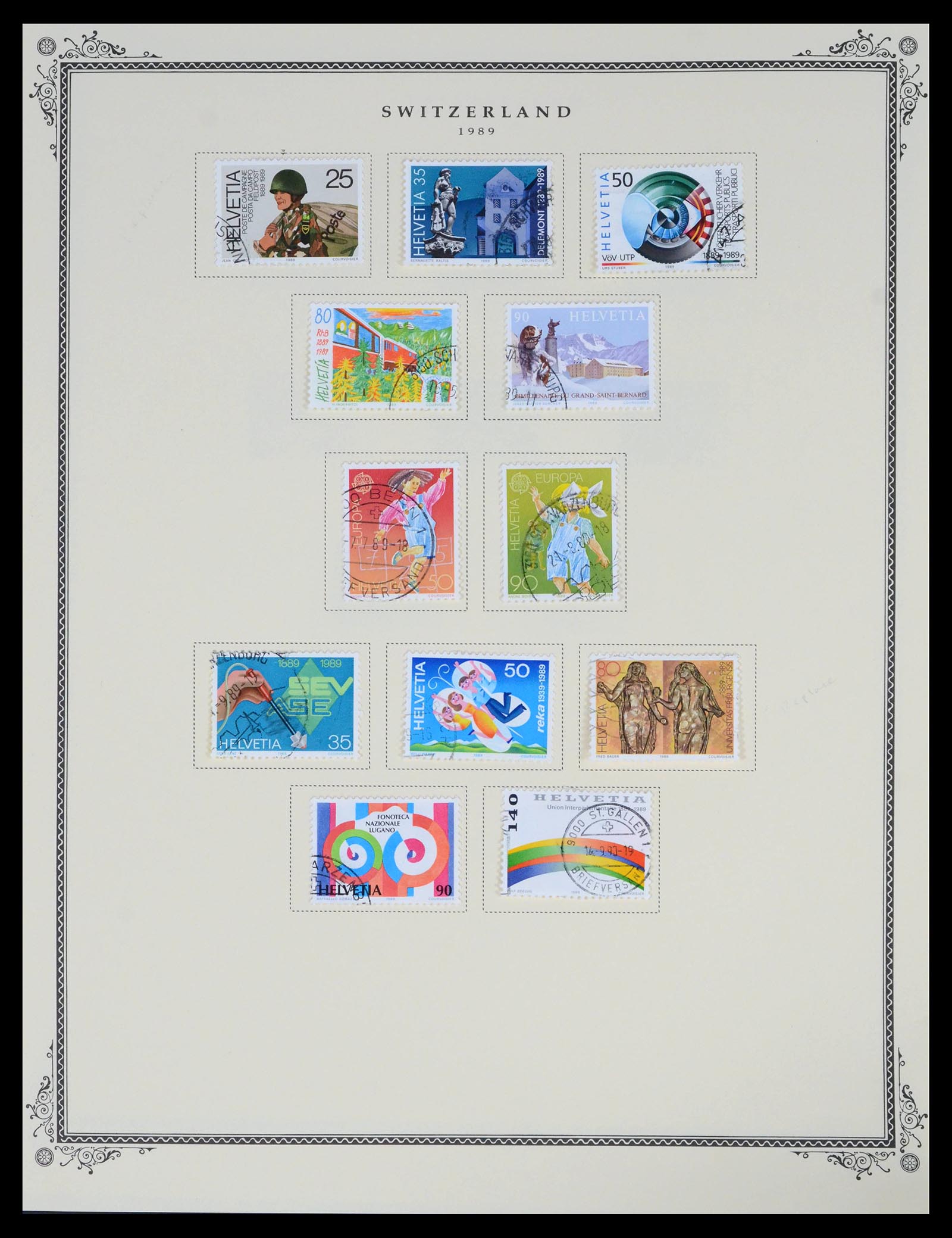 39575 0064 - Stamp collection 39575 Switzerland 1854-2014.