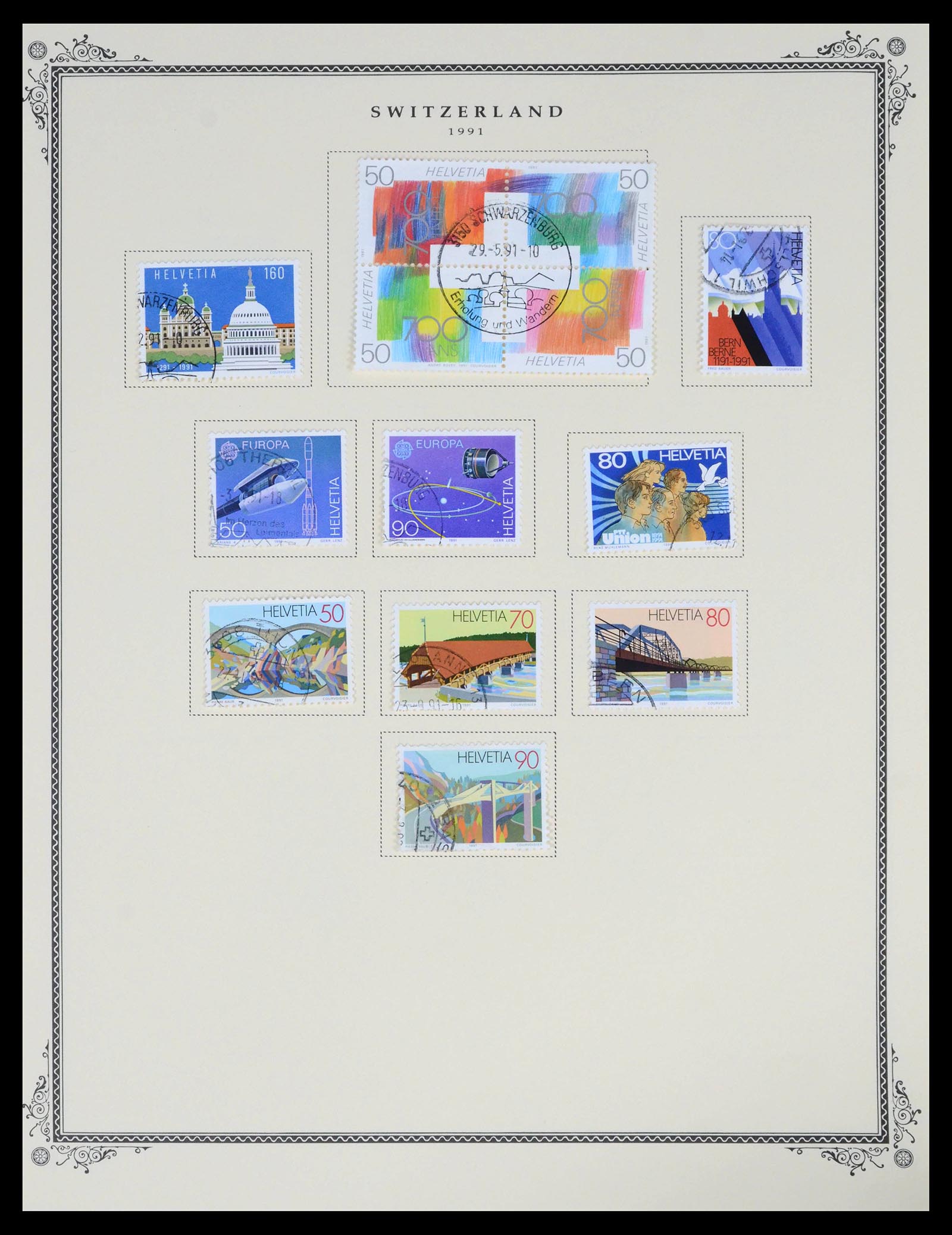 39575 0068 - Stamp collection 39575 Switzerland 1854-2014.