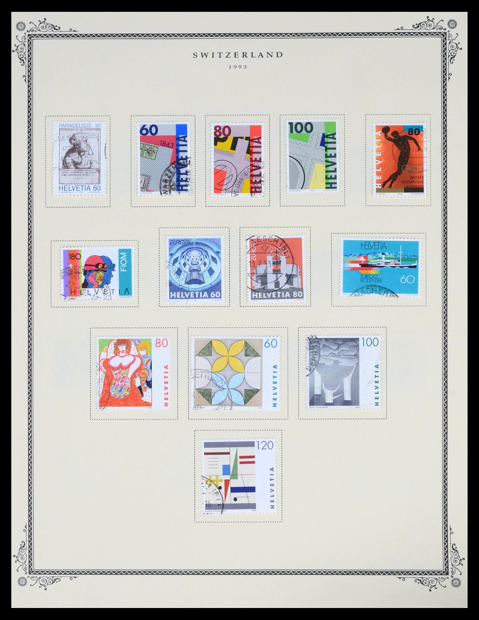 39575 0071 - Stamp collection 39575 Switzerland 1854-2014.