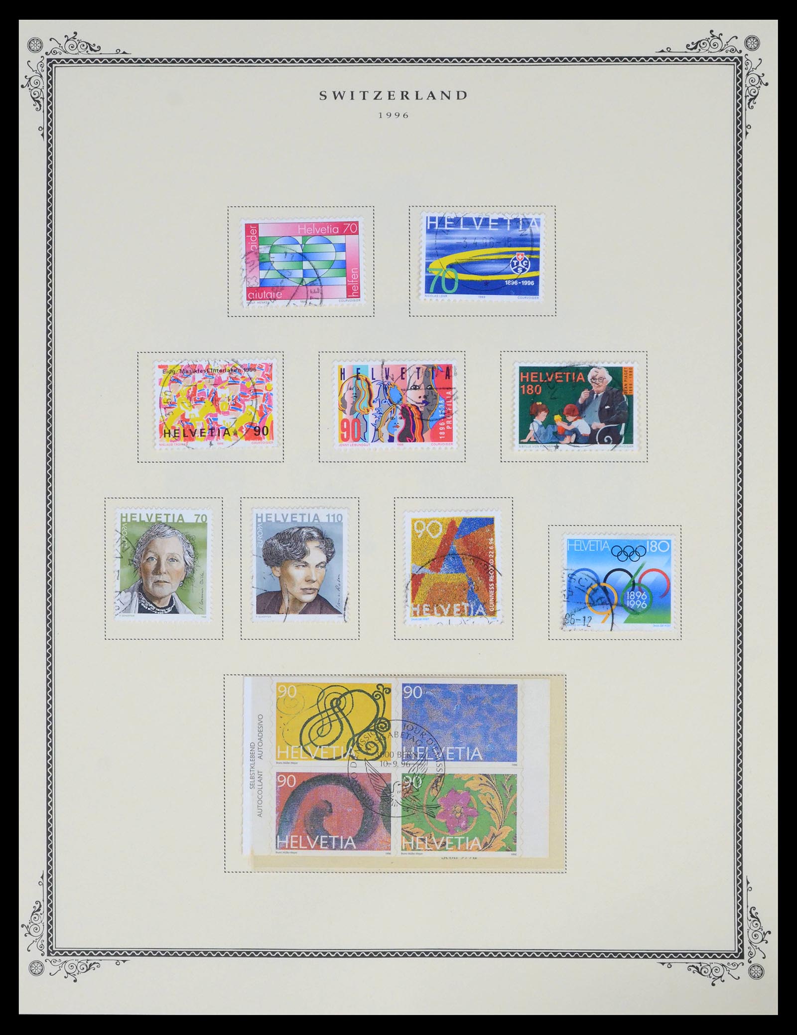 39575 0074 - Stamp collection 39575 Switzerland 1854-2014.