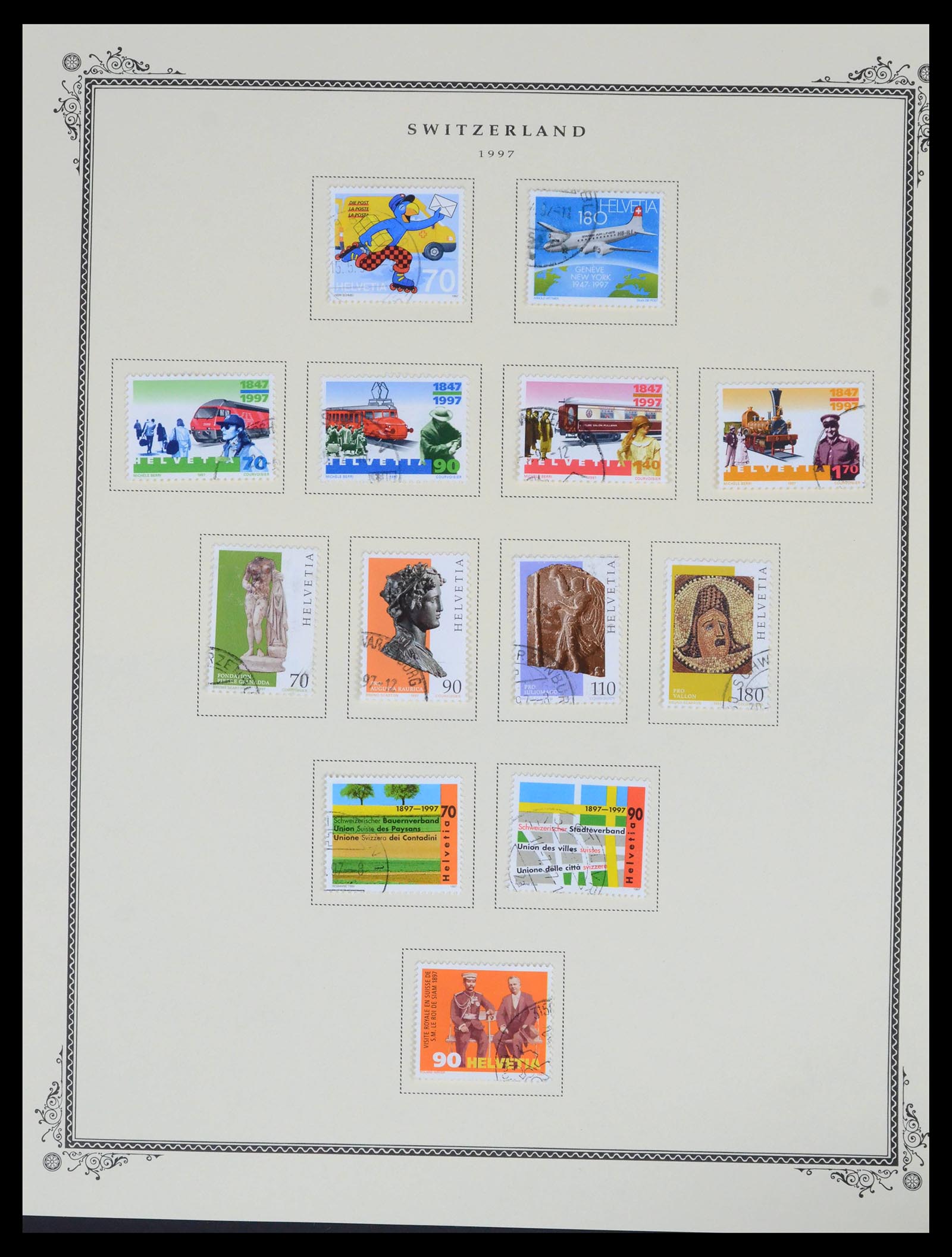 39575 0076 - Stamp collection 39575 Switzerland 1854-2014.