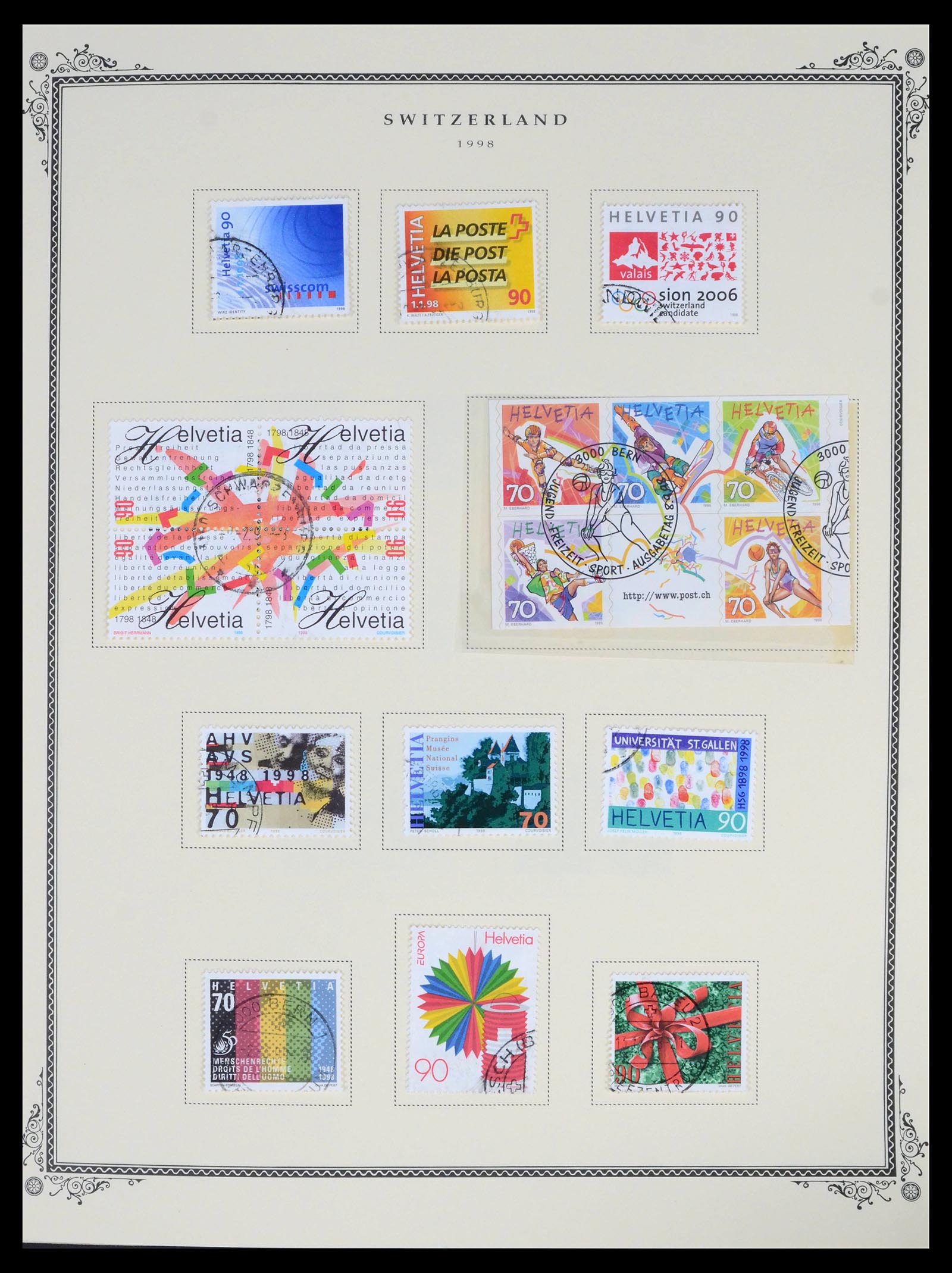 39575 0078 - Stamp collection 39575 Switzerland 1854-2014.