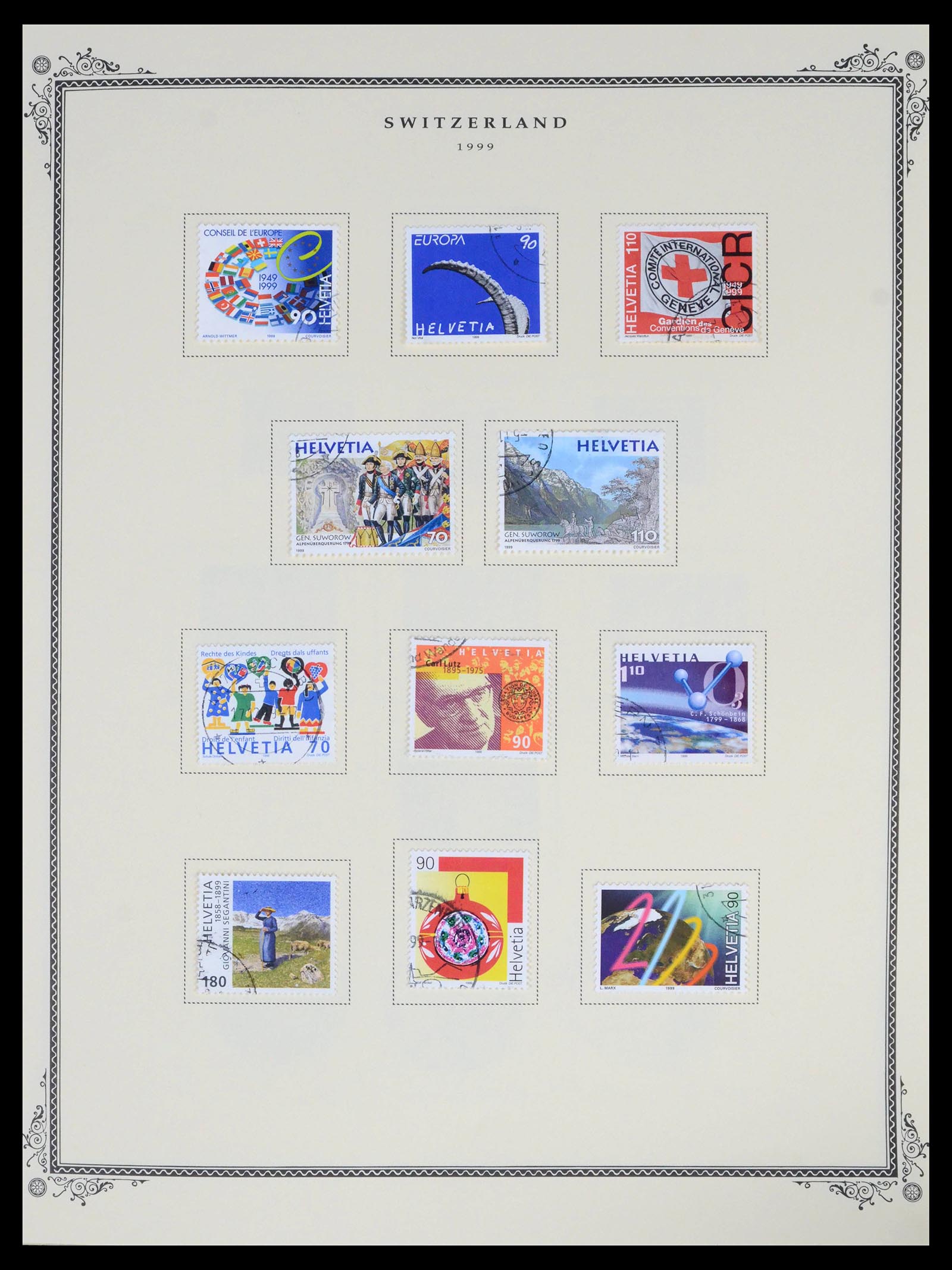 39575 0083 - Stamp collection 39575 Switzerland 1854-2014.