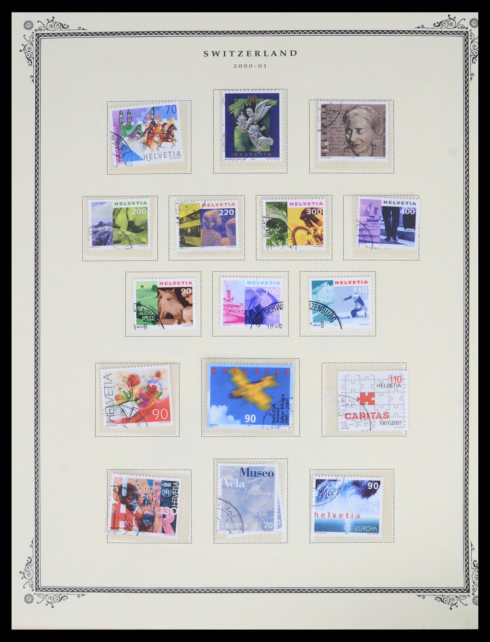 39575 0090 - Stamp collection 39575 Switzerland 1854-2014.