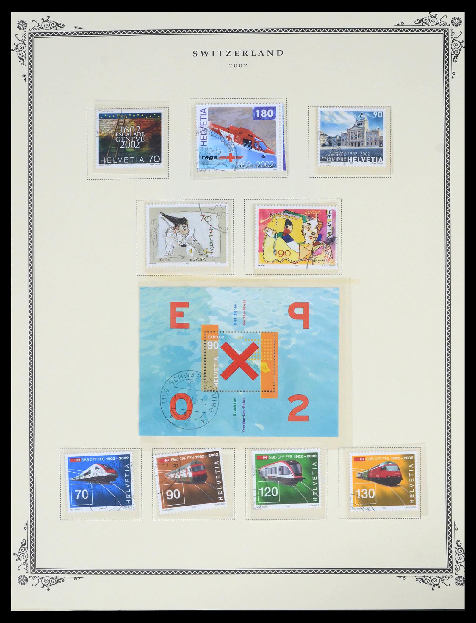 39575 0094 - Stamp collection 39575 Switzerland 1854-2014.