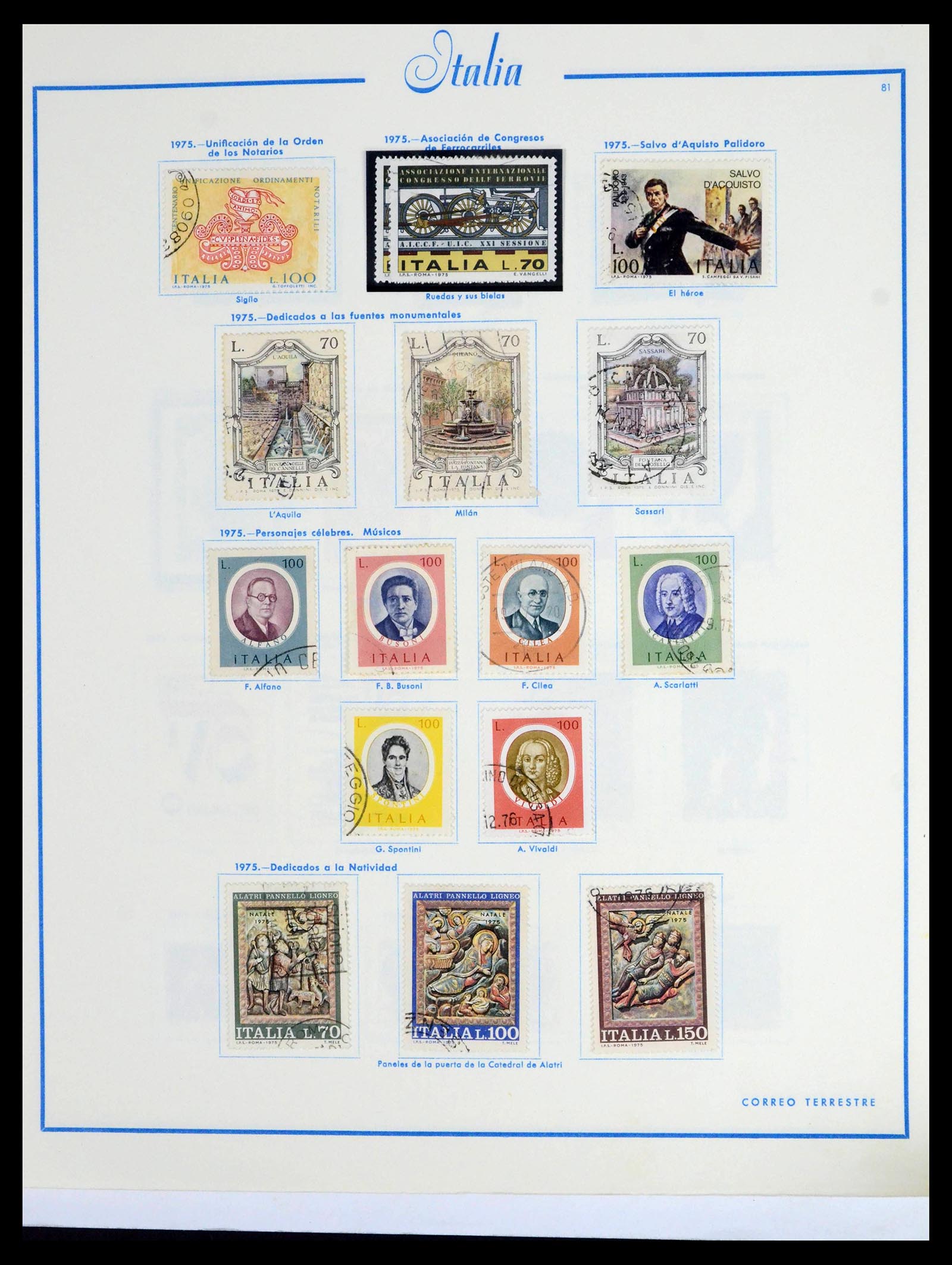 39576 0075 - Postzegelverzameling 39576 Italië 1862-1997.