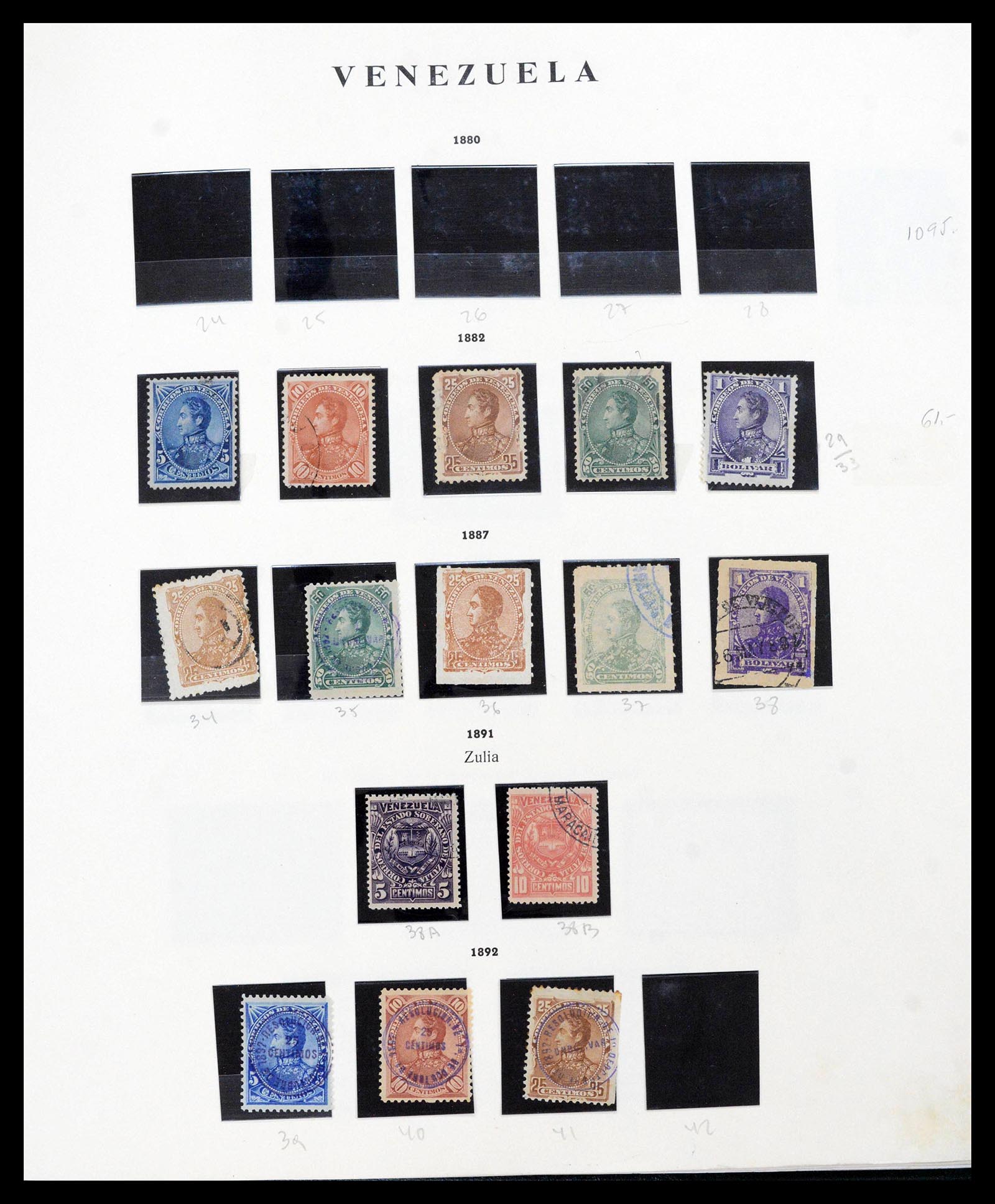 39579 0001 - Stamp collection 39579 Venezuela 1882-2001.