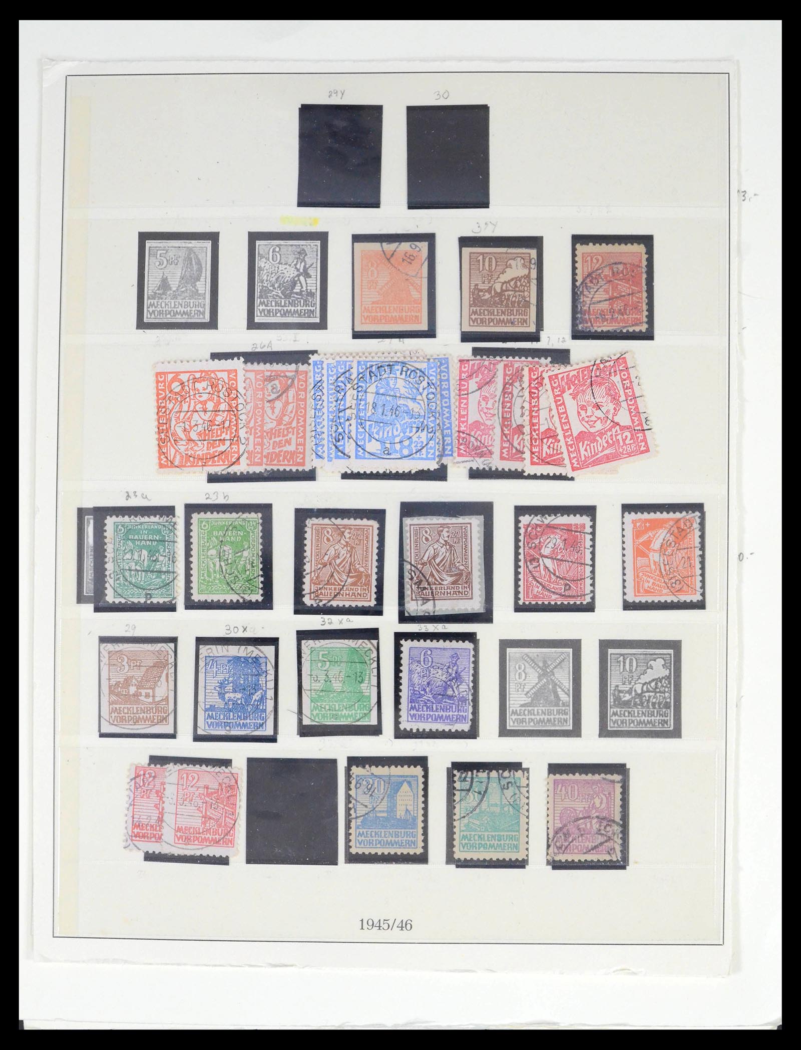 39580 0005 - Stamp collection 39580 Soviet Zone 1945-1949.