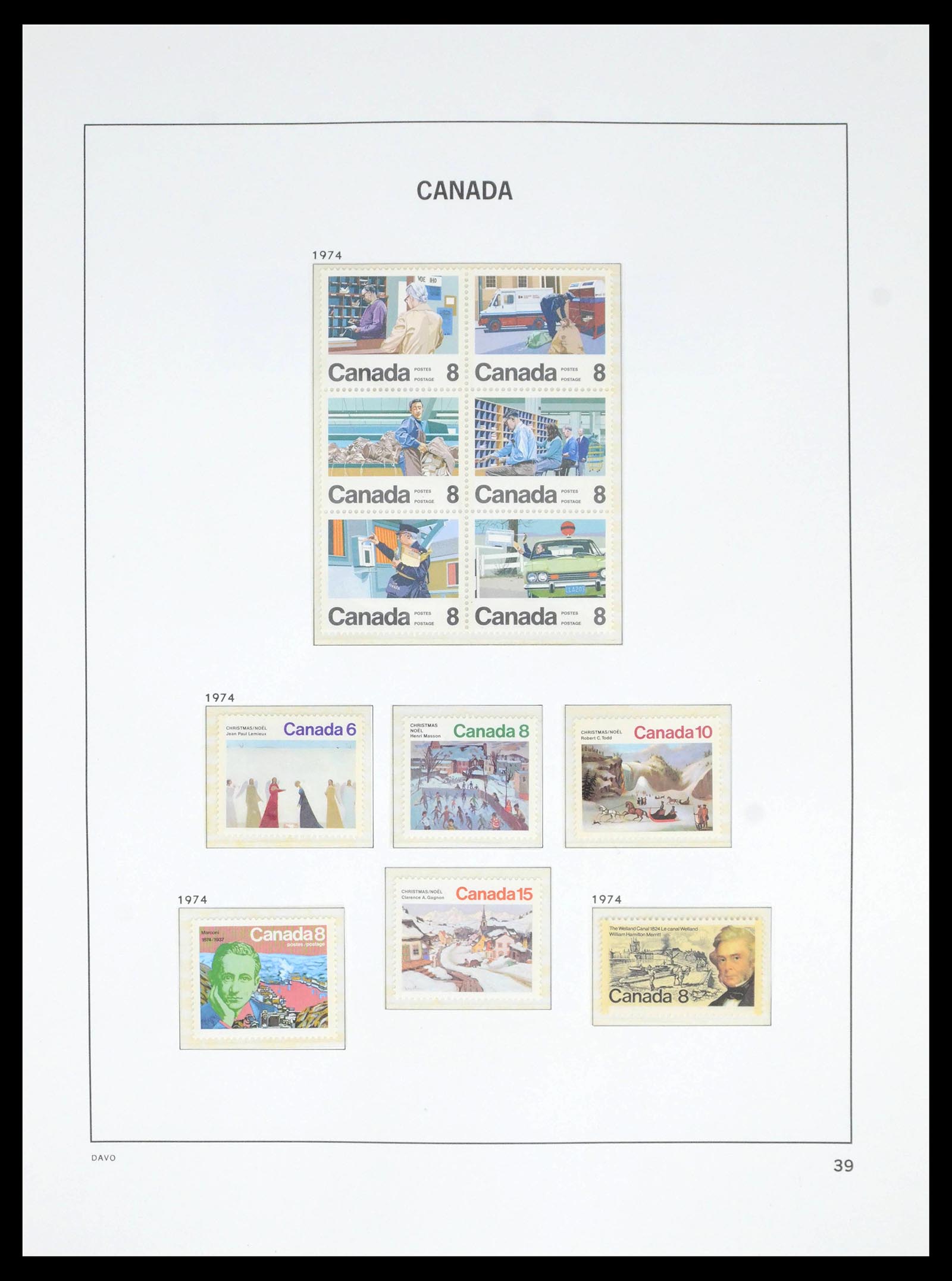 39582 0047 - Postzegelverzameling 39582 Canada 1851-2005.