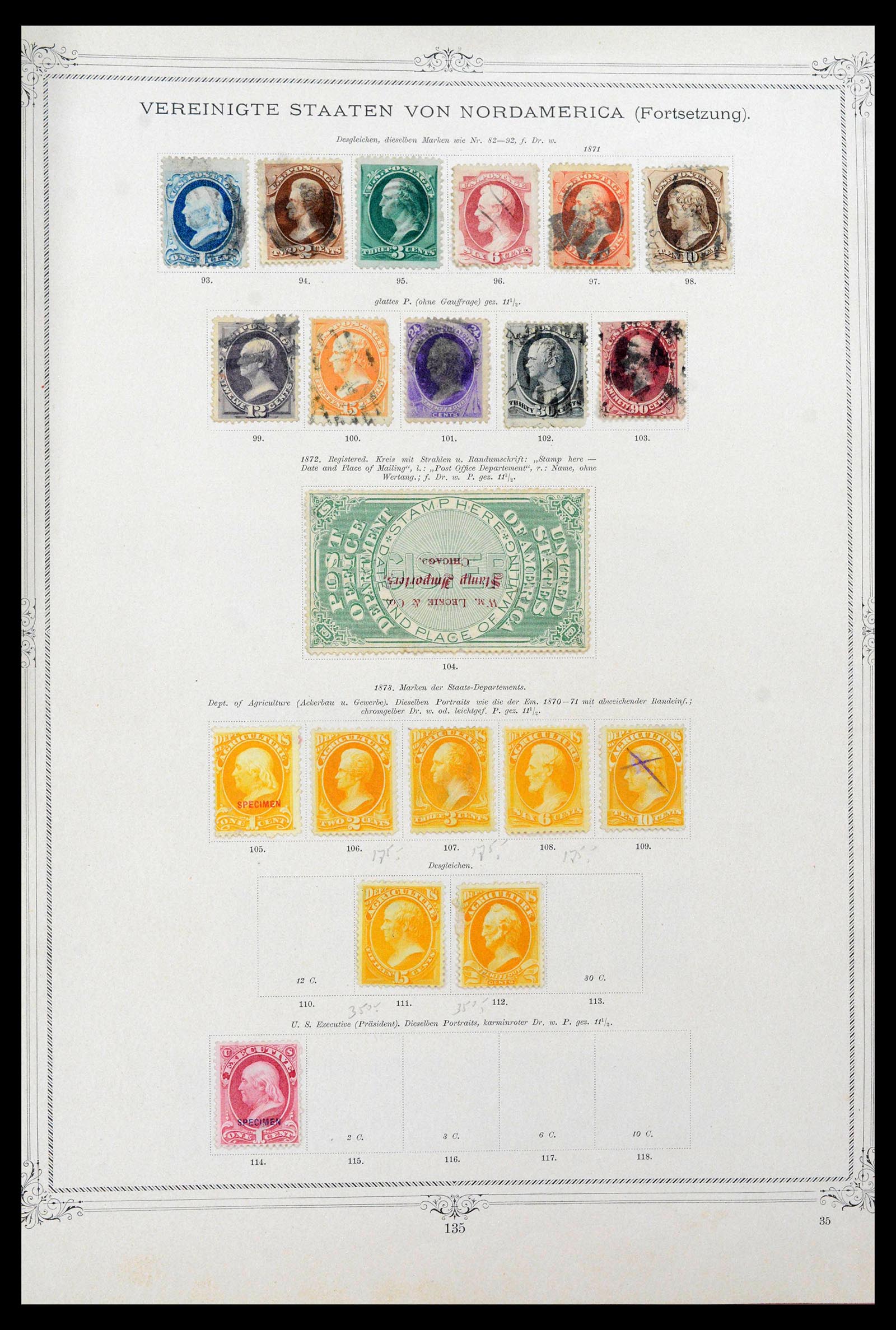 39590 0006 - Stamp collection 39590 USA 1847-1950.