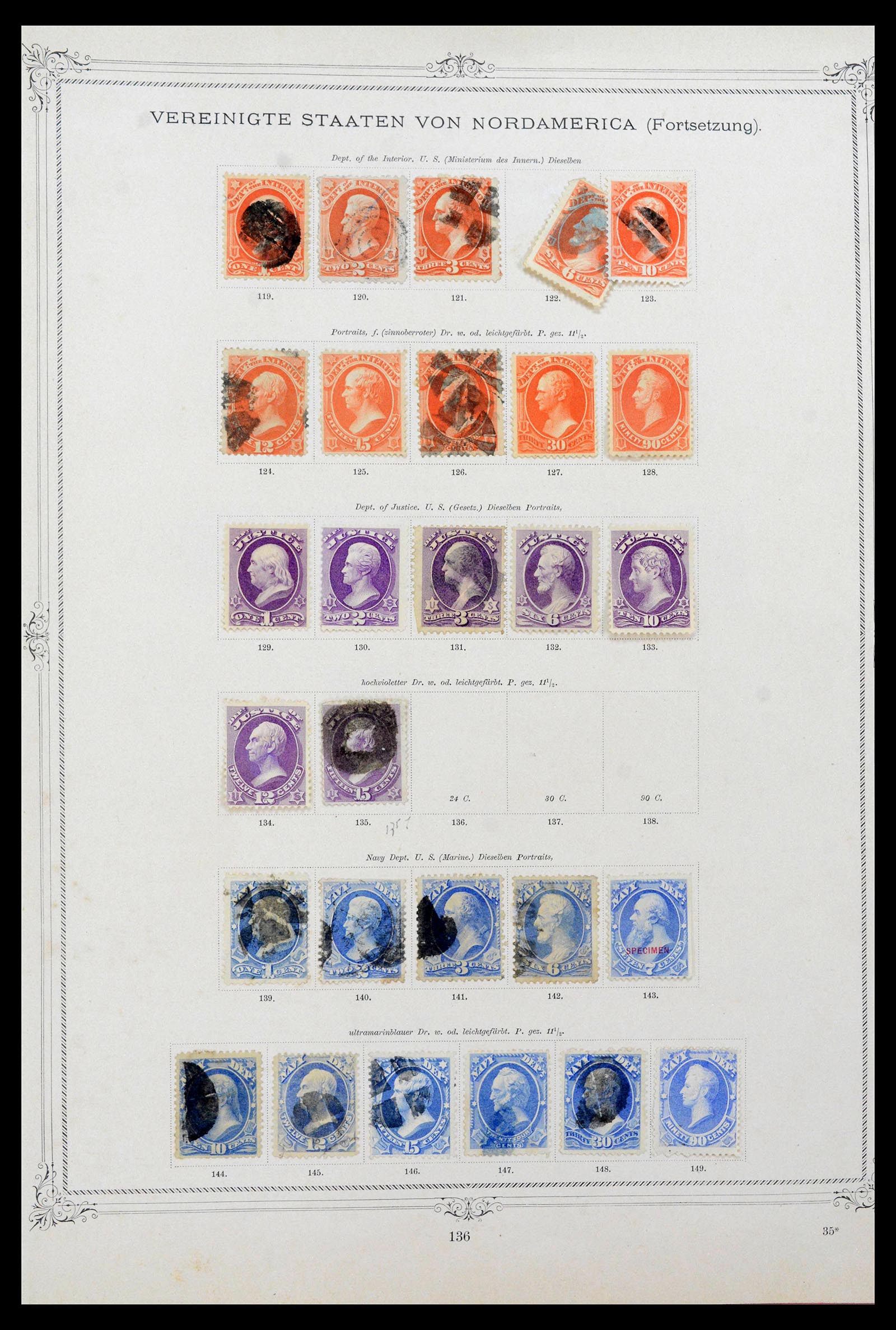 39590 0007 - Stamp collection 39590 USA 1847-1950.