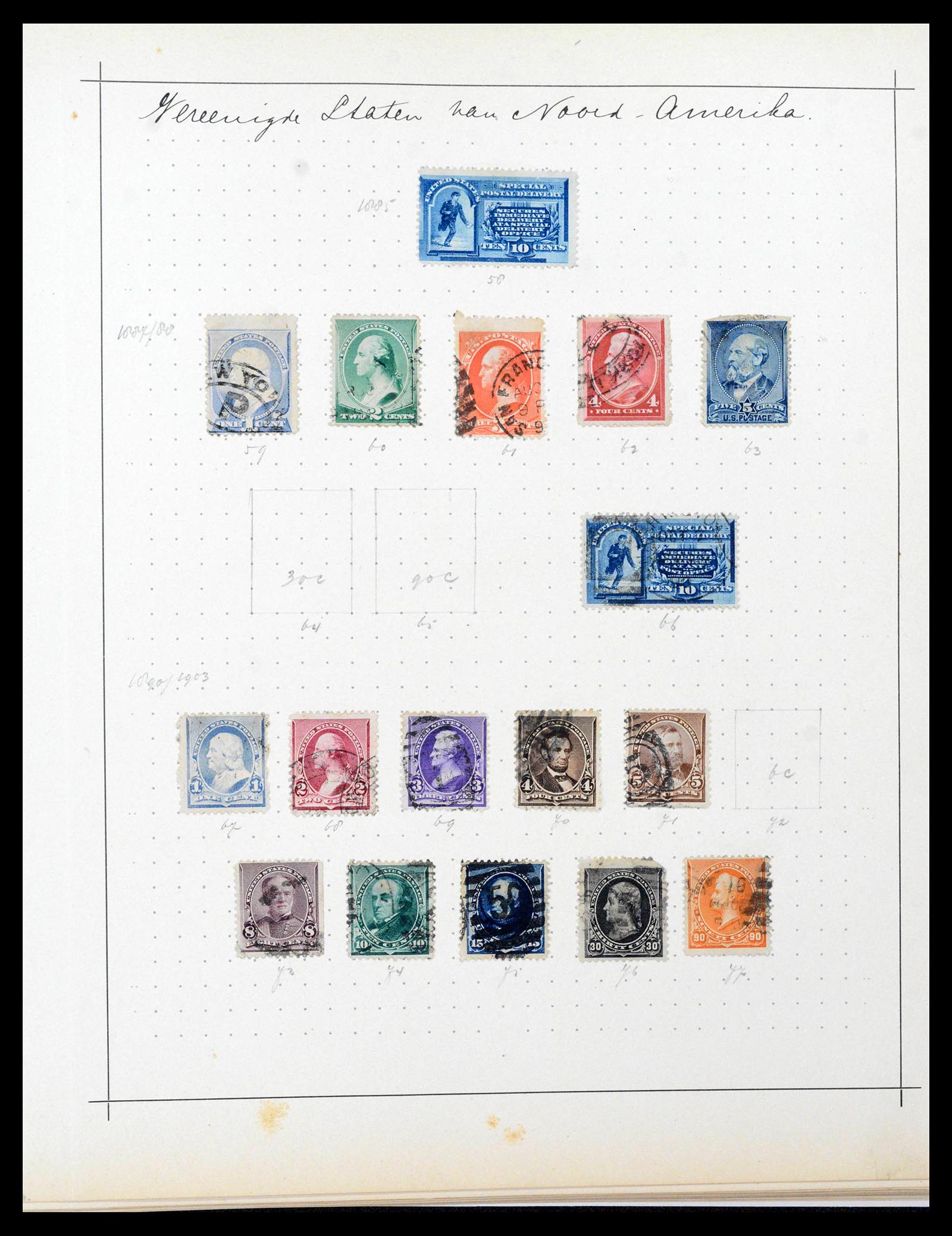 39590 0012 - Stamp collection 39590 USA 1847-1950.