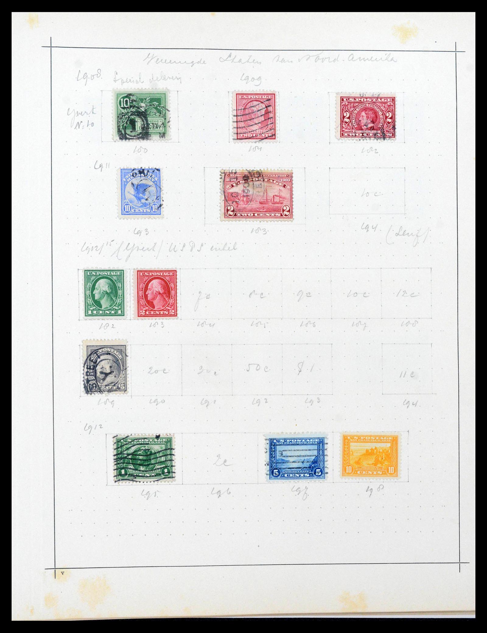 39590 0016 - Stamp collection 39590 USA 1847-1950.