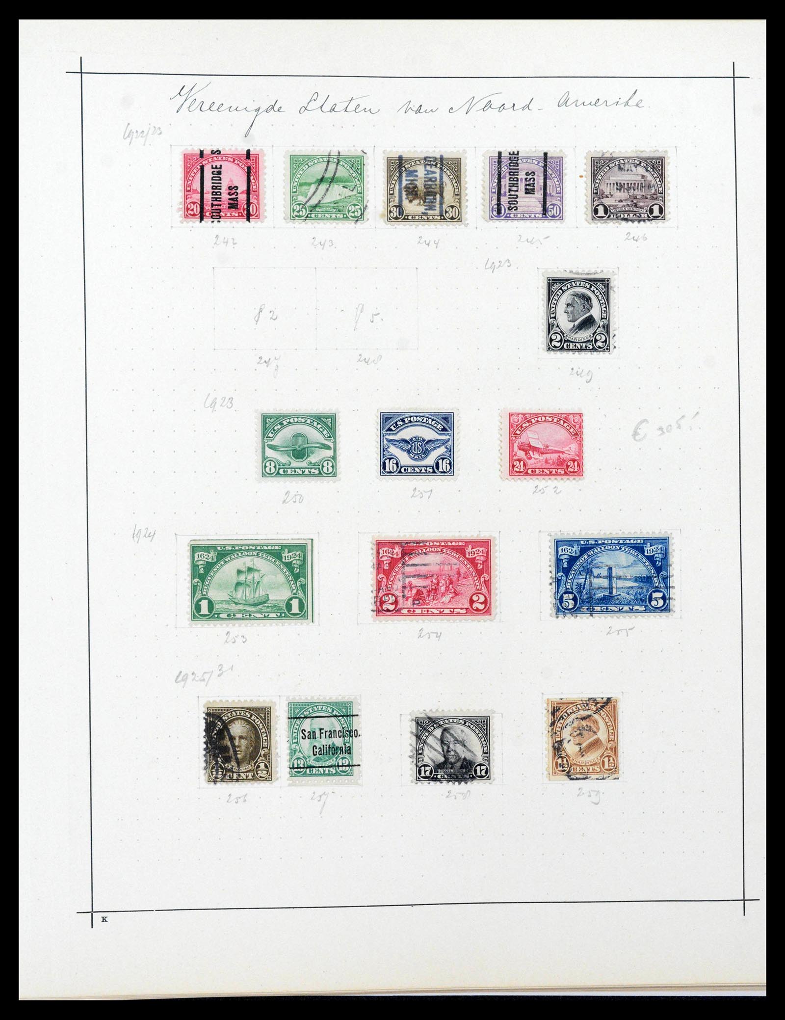 39590 0019 - Stamp collection 39590 USA 1847-1950.