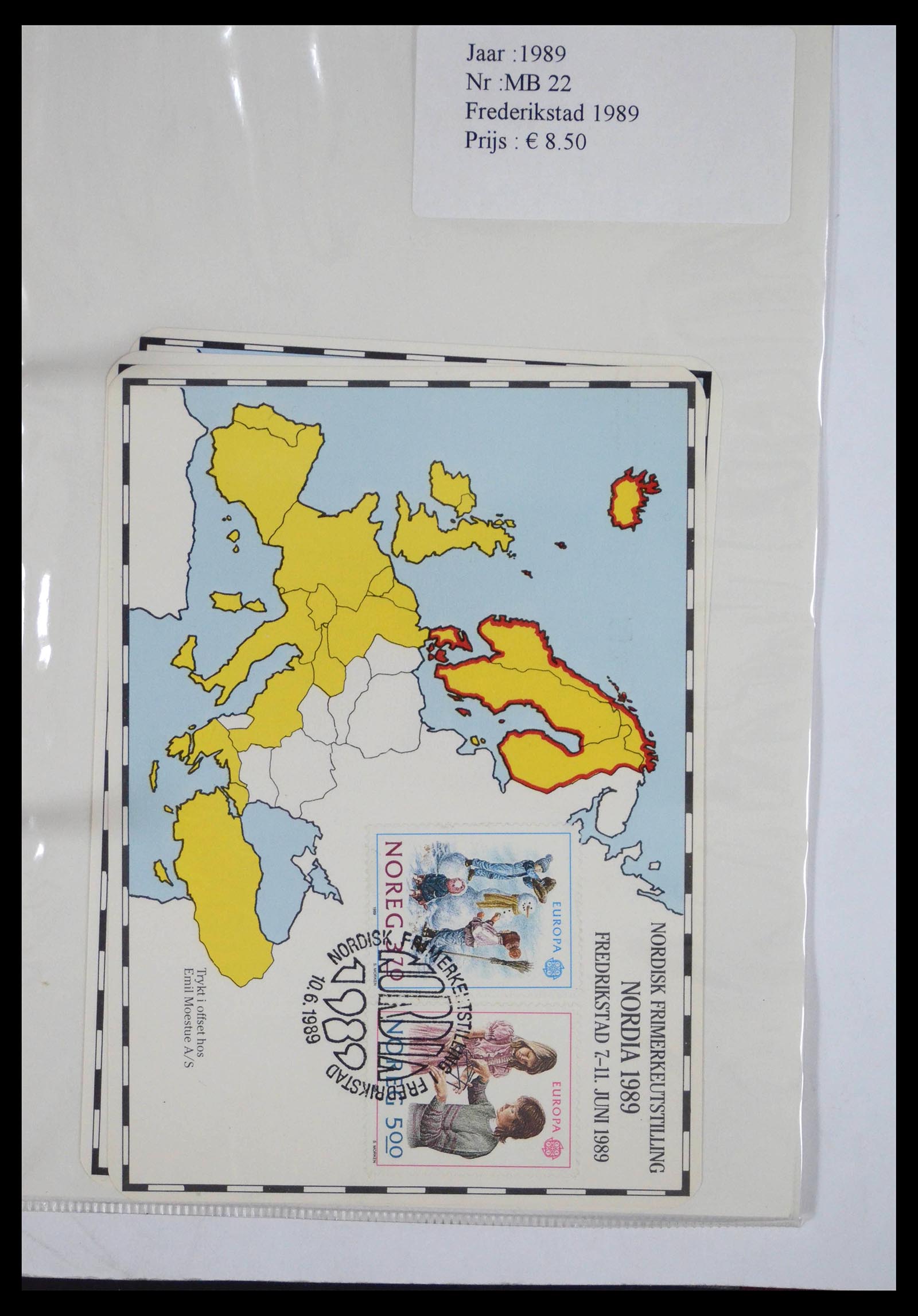 39597 0087 - Stamp collection 39597 Scandinavia souvenir sheets.