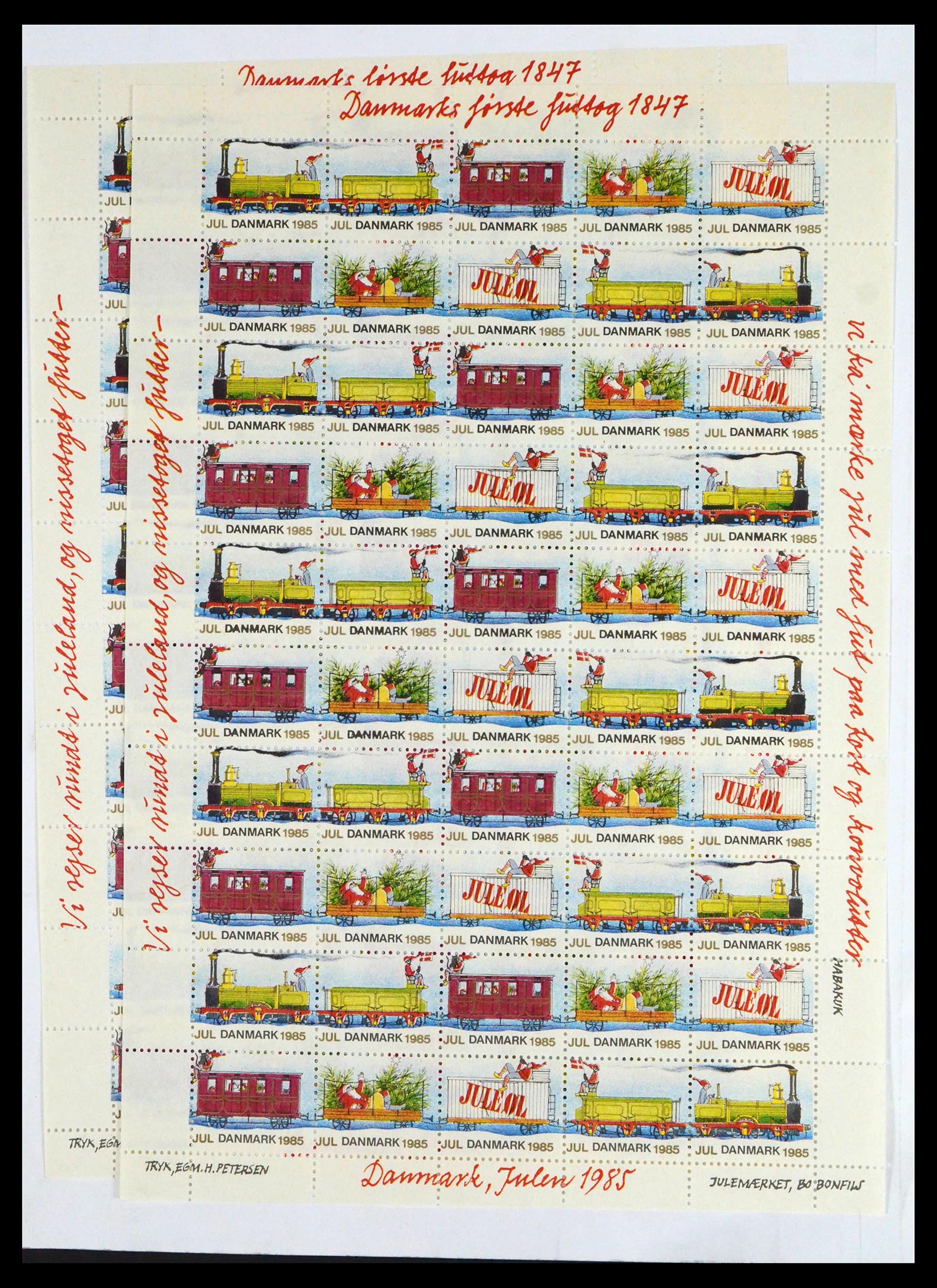 39597 0223 - Stamp collection 39597 Scandinavia souvenir sheets.