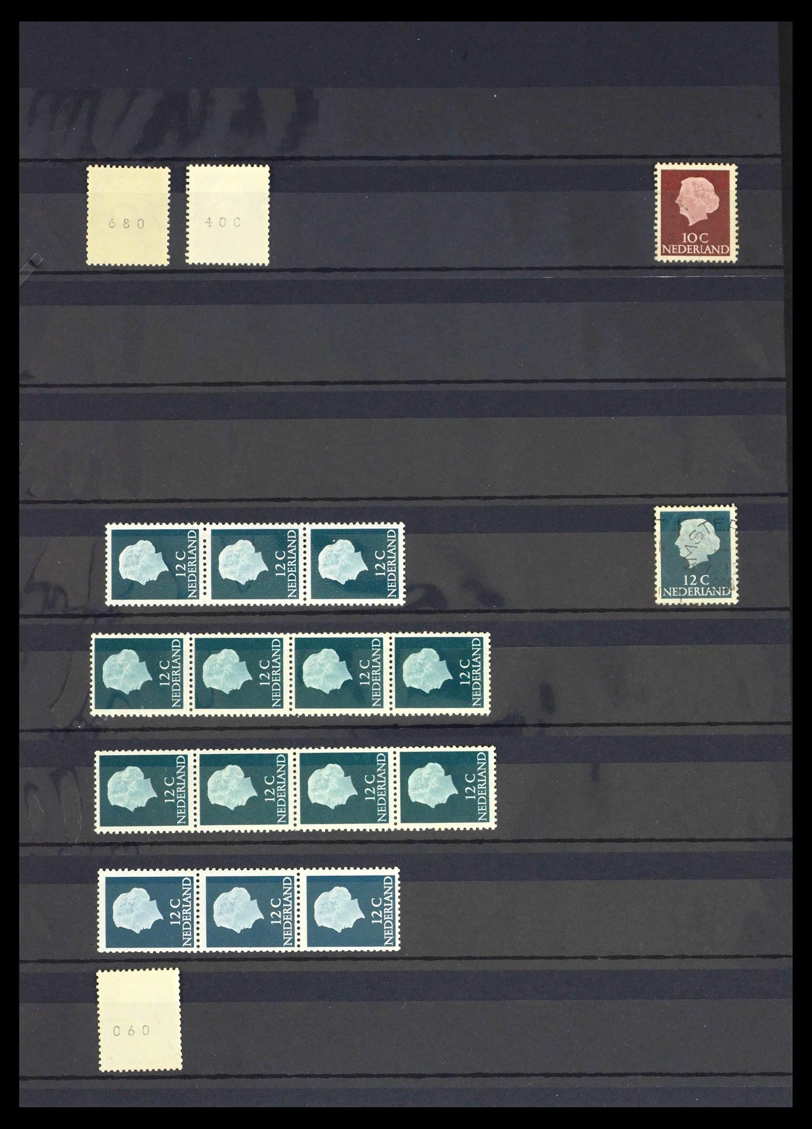 39603 0051 - Stamp collection 39603 Netherlands coil stamps 1945-2010.