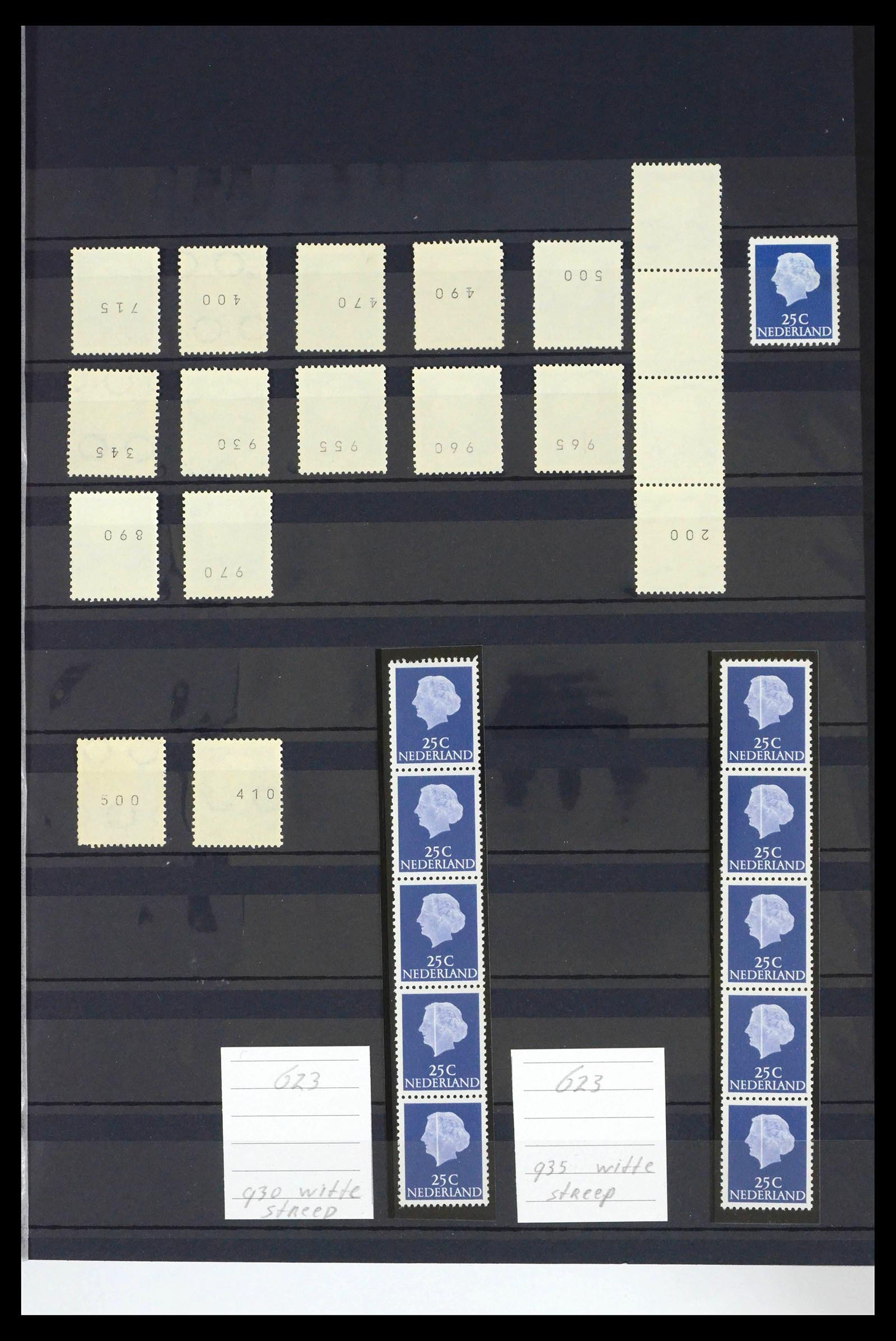 39603 0053 - Stamp collection 39603 Netherlands coil stamps 1945-2010.