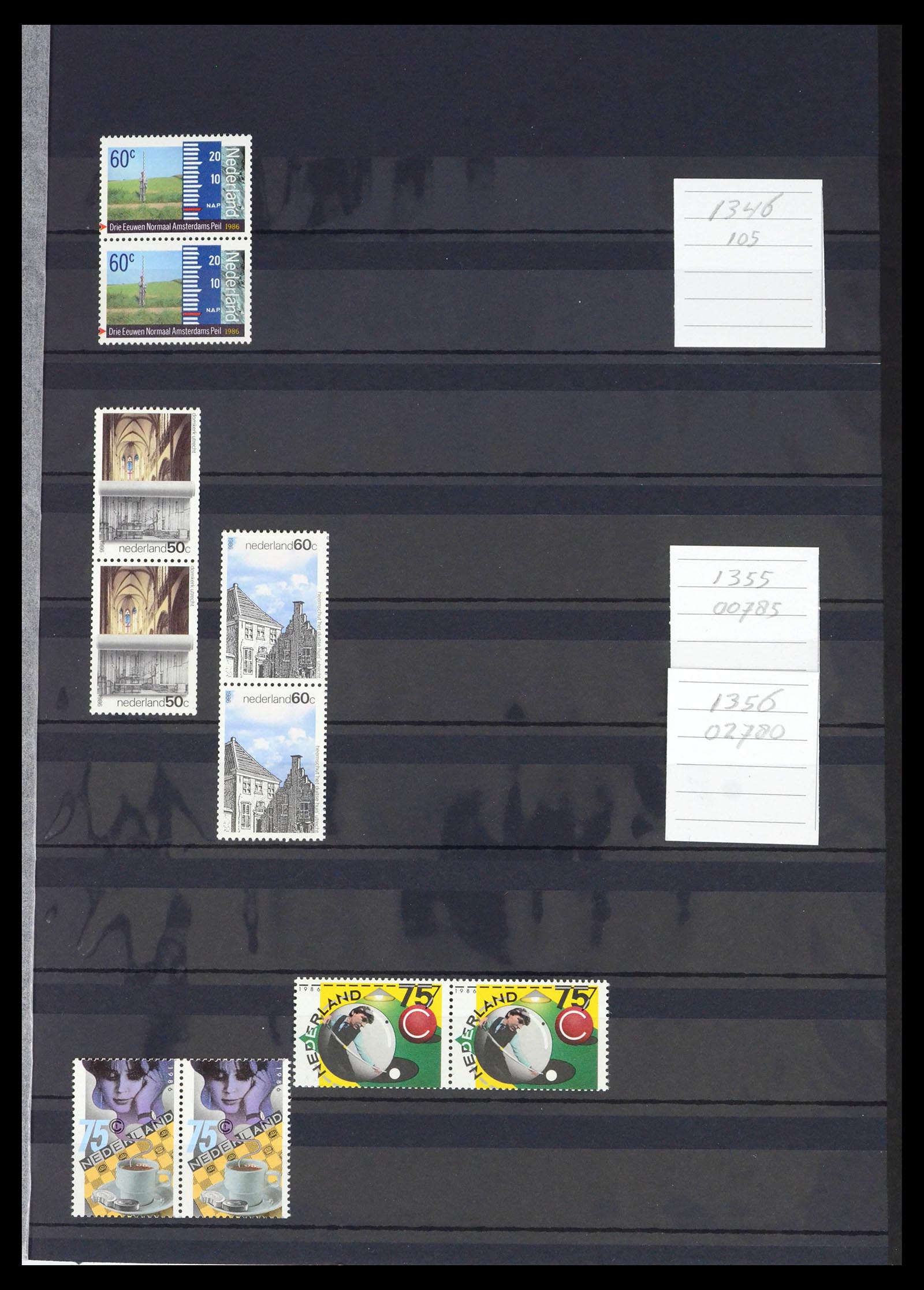 39603 0082 - Stamp collection 39603 Netherlands coil stamps 1945-2010.