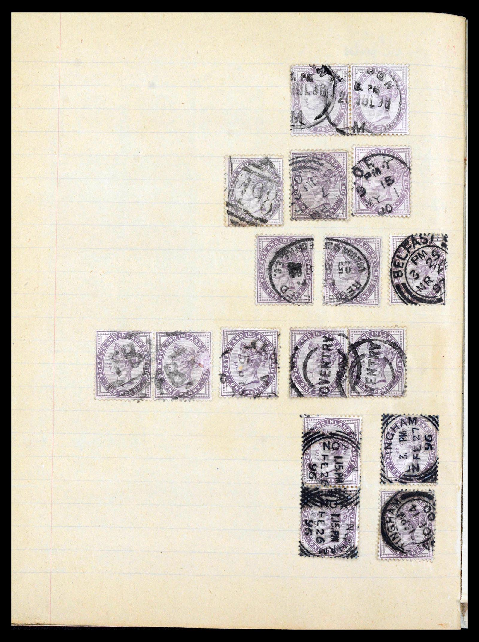 39609 0069 - Postzegelverzameling 39609 Engeland klassiek 1840-1910.