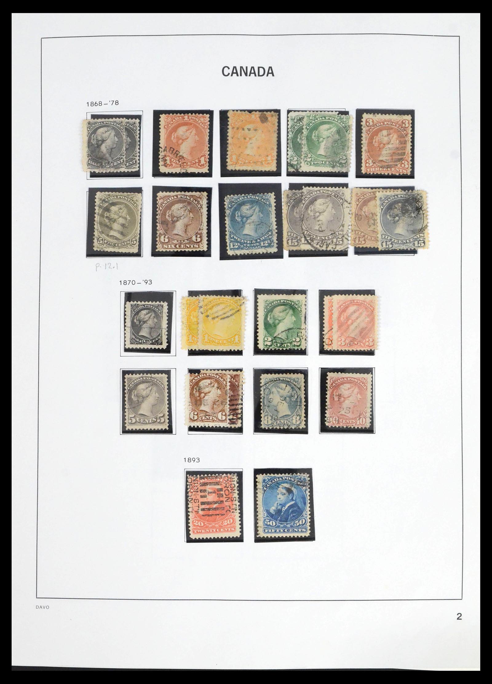 39613 0002 - Stamp collection 39613 Canada 1851-2002.