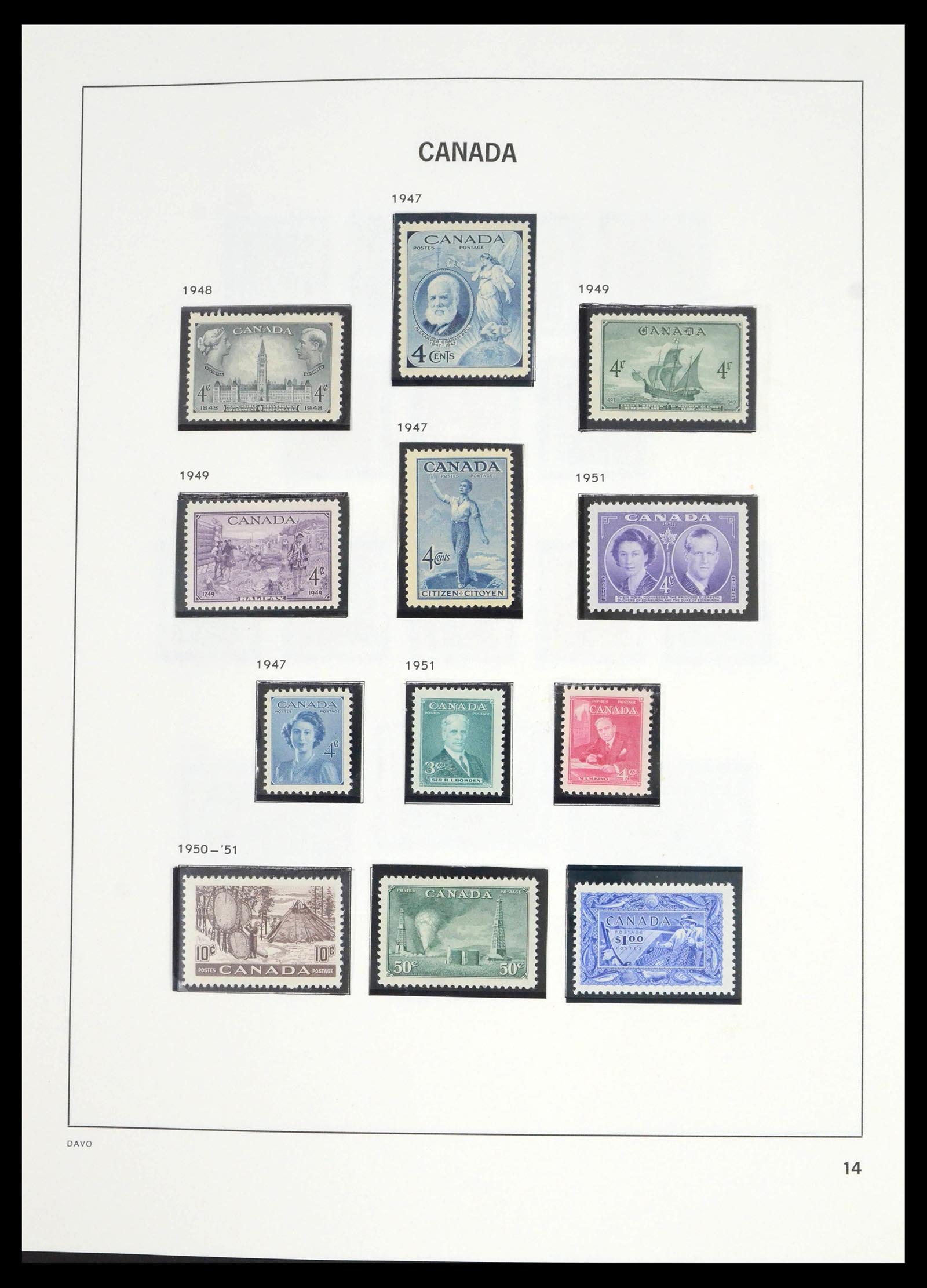 39613 0018 - Stamp collection 39613 Canada 1851-2002.