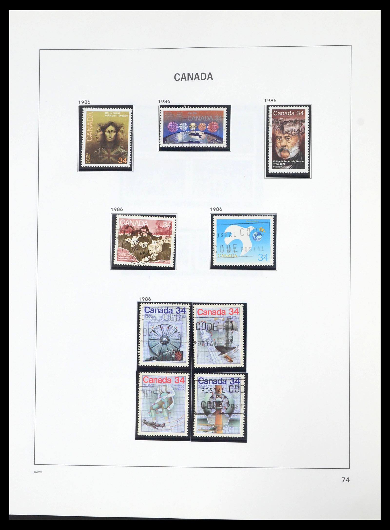 39614 0082 - Stamp collection 39614 Canada 1859-2006.