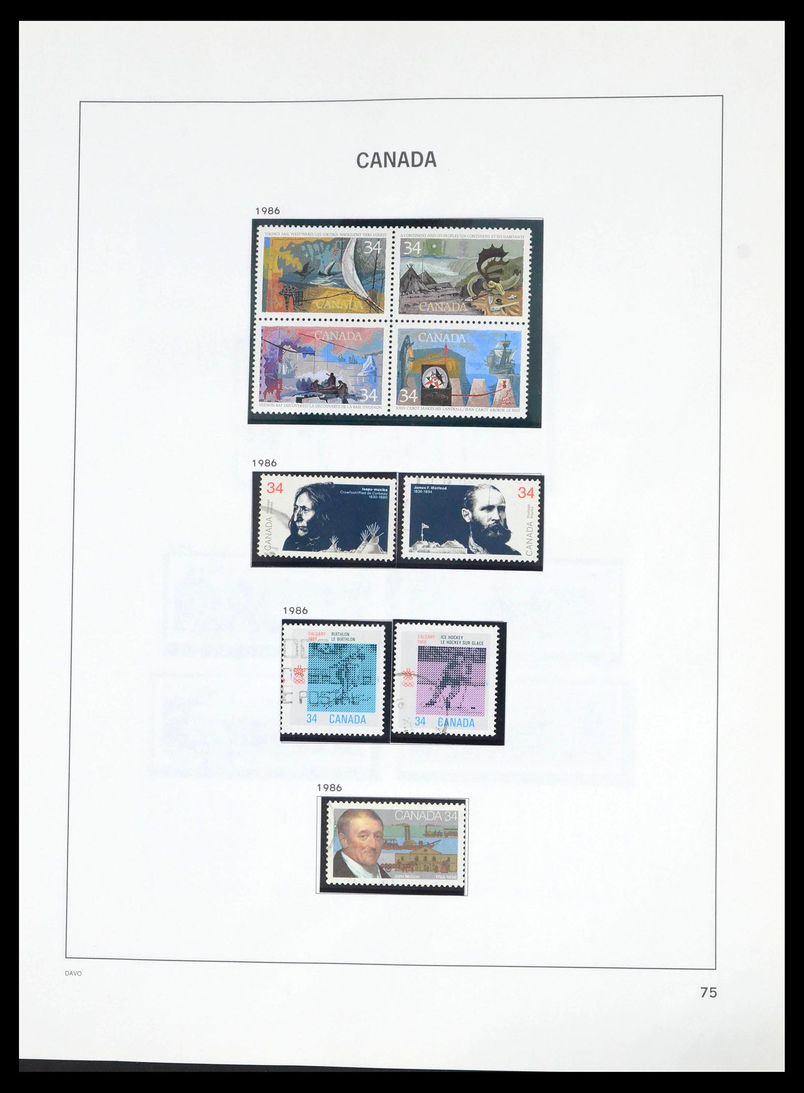 39614 0083 - Stamp collection 39614 Canada 1859-2006.