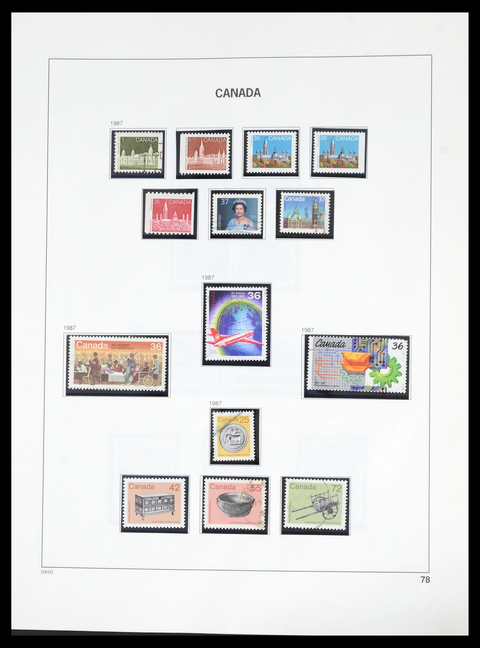 39614 0086 - Stamp collection 39614 Canada 1859-2006.