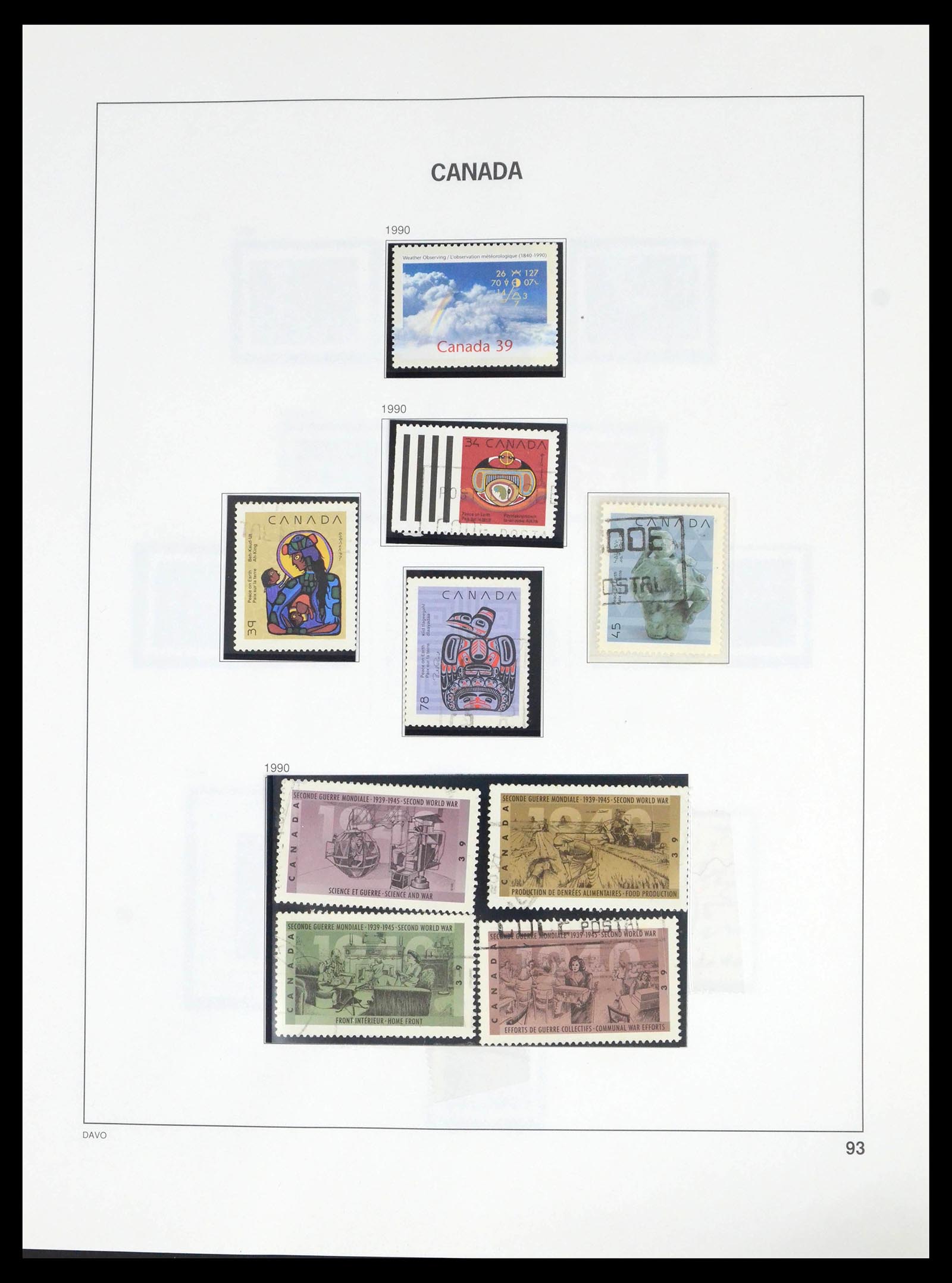 39614 0101 - Stamp collection 39614 Canada 1859-2006.