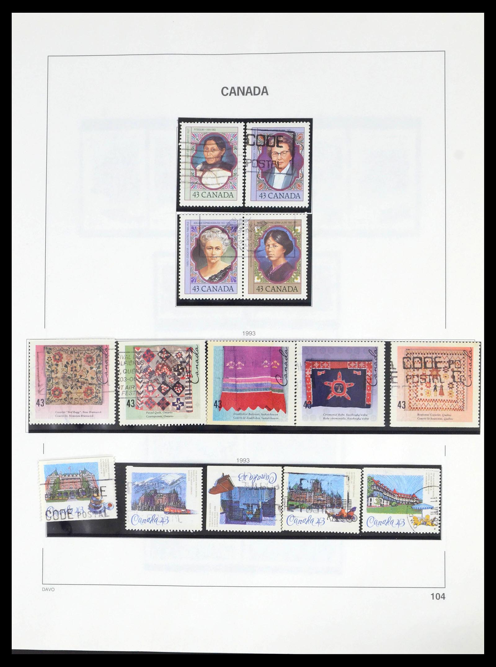 39614 0112 - Stamp collection 39614 Canada 1859-2006.