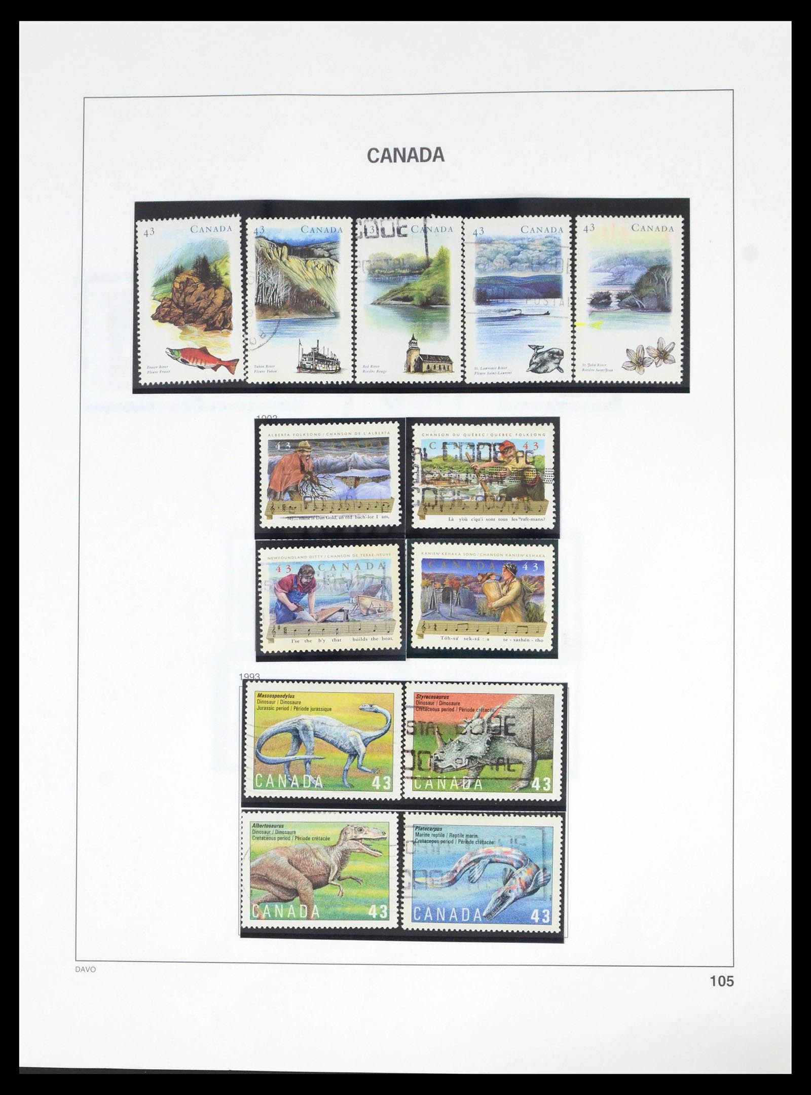 39614 0113 - Stamp collection 39614 Canada 1859-2006.