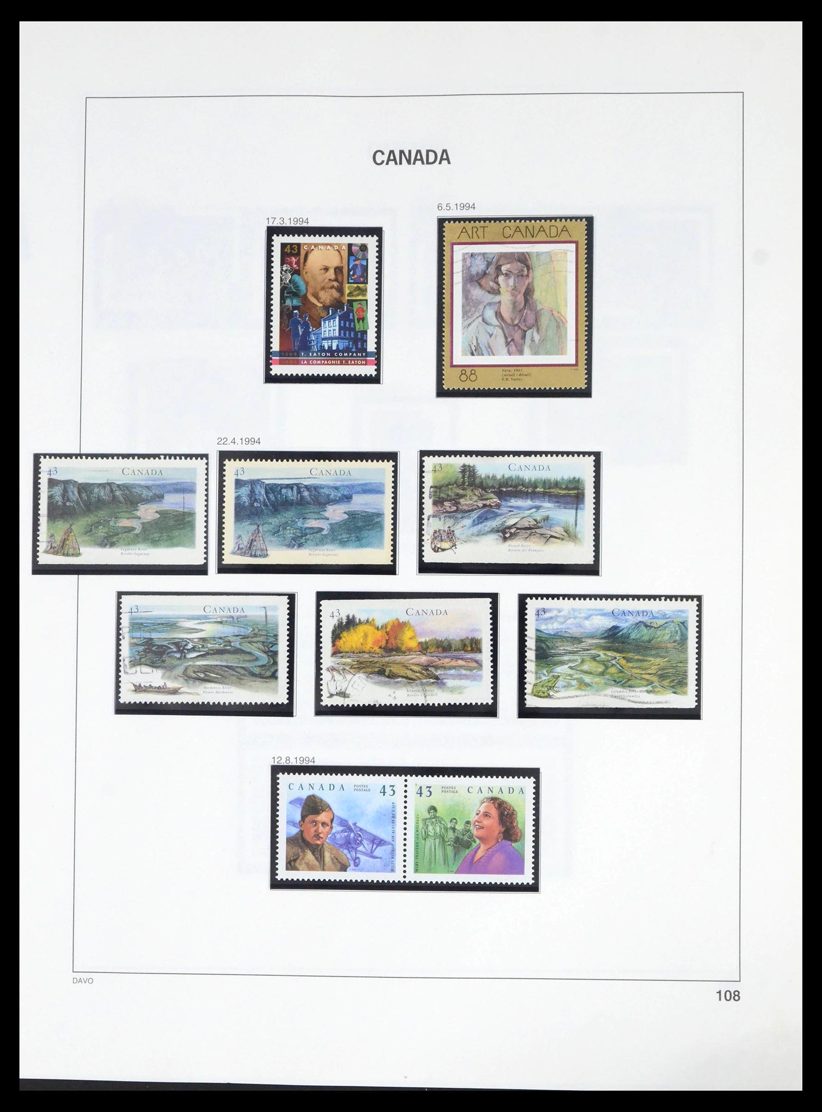 39614 0116 - Stamp collection 39614 Canada 1859-2006.