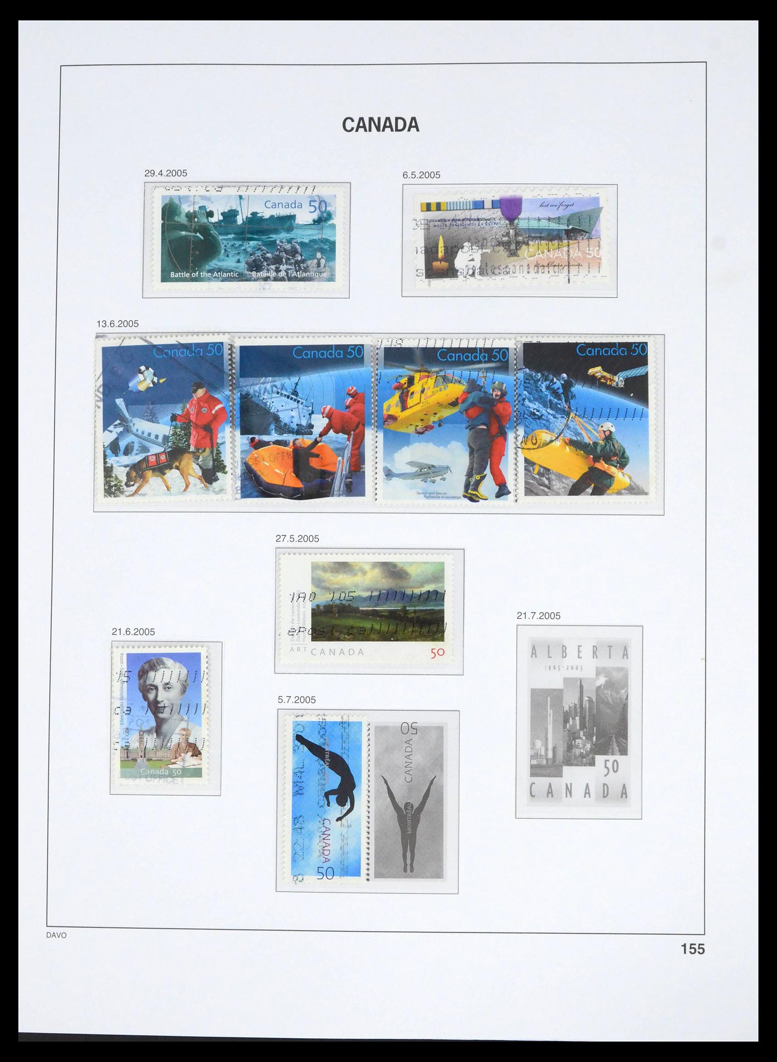 39614 0163 - Stamp collection 39614 Canada 1859-2006.