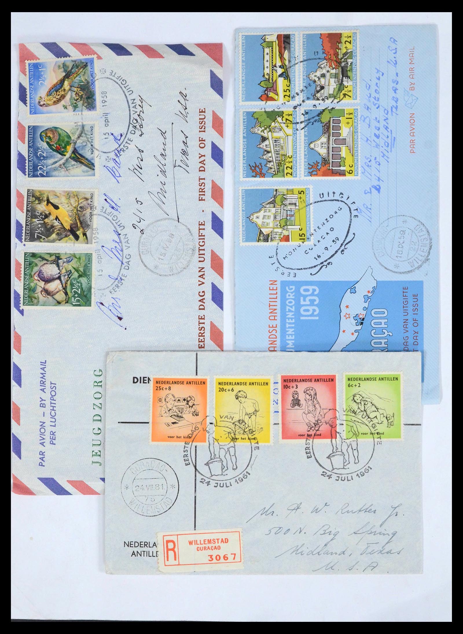 39622 0028 - Stamp collection 39622 Netherlands and territories covers 1852-1962.