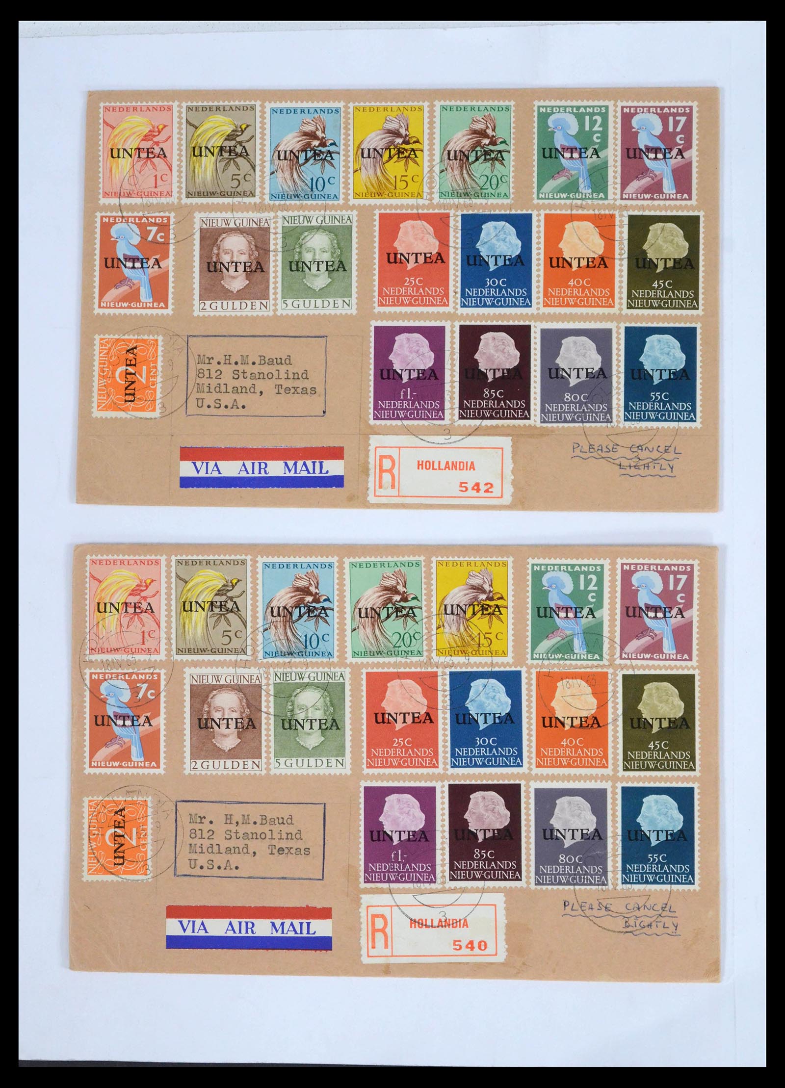 39622 0038 - Stamp collection 39622 Netherlands and territories covers 1852-1962.