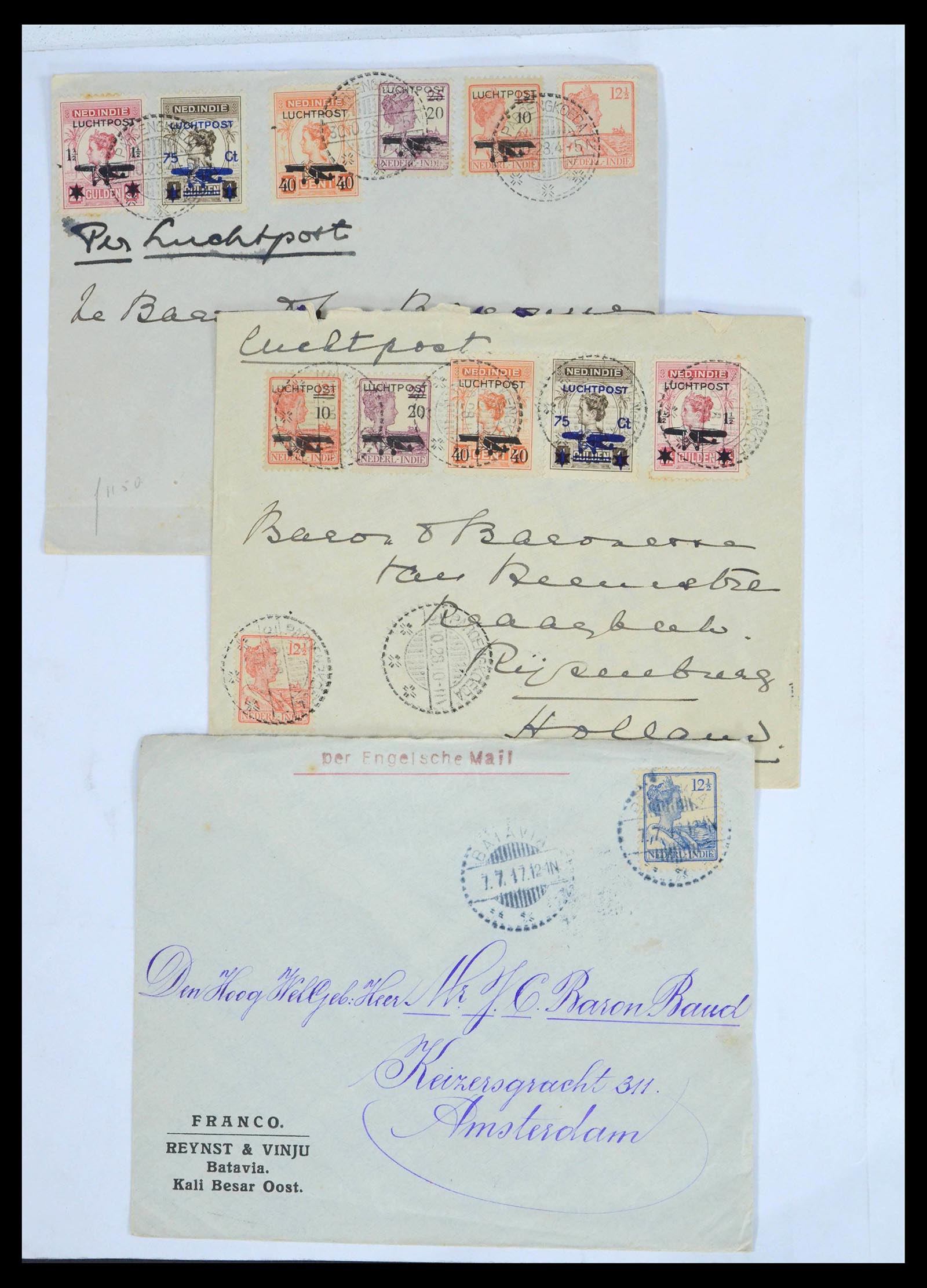 39622 0042 - Stamp collection 39622 Netherlands and territories covers 1852-1962.