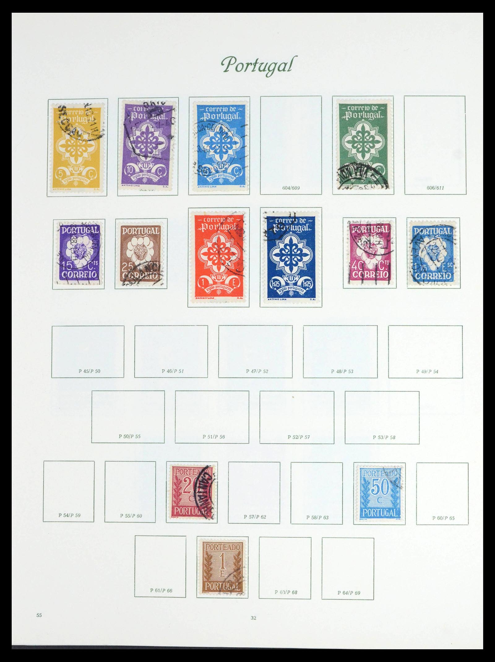 39629 0031 - Stamp collection 39629 Portugal 1853-1974.