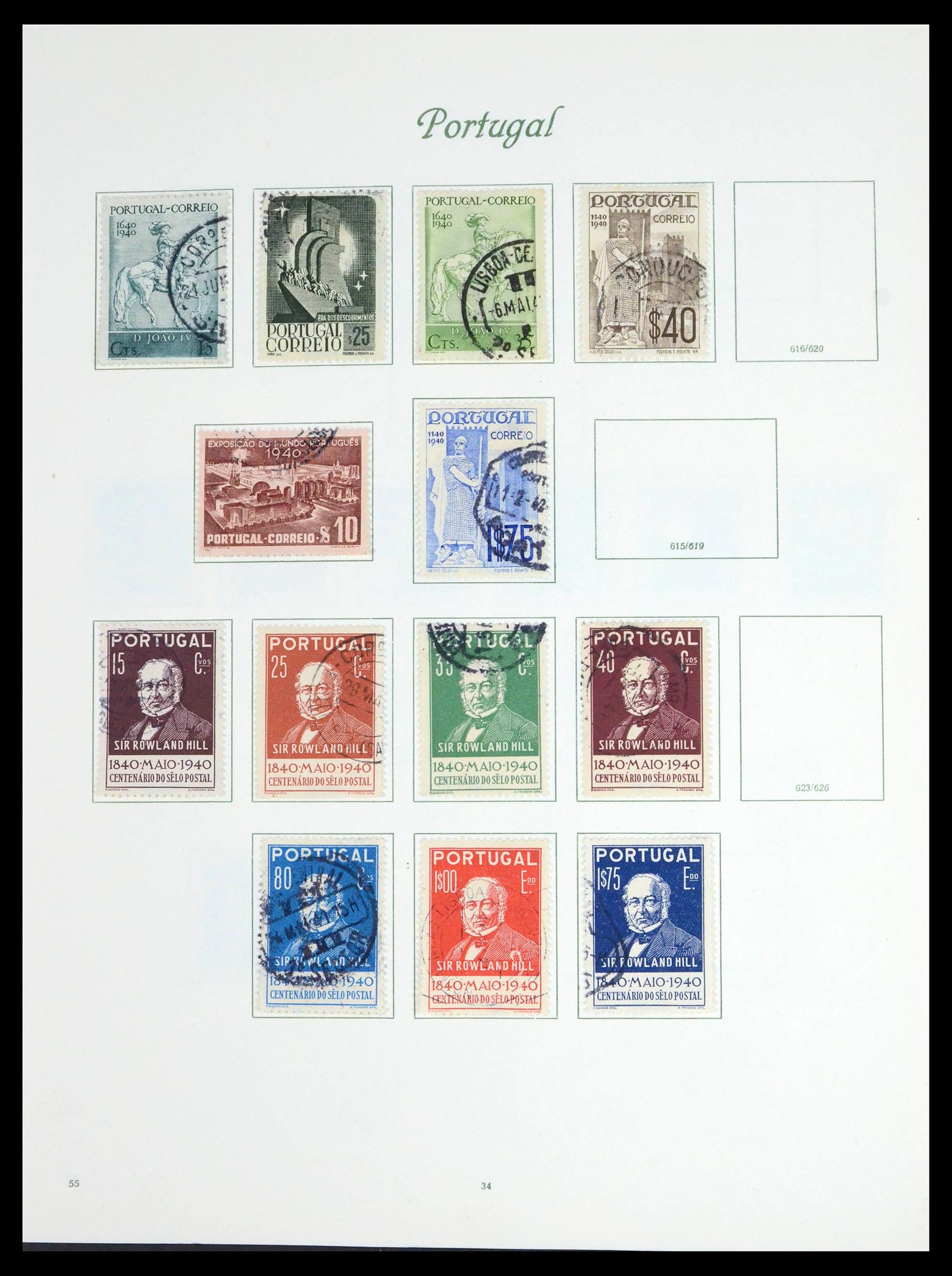 39629 0032 - Stamp collection 39629 Portugal 1853-1974.