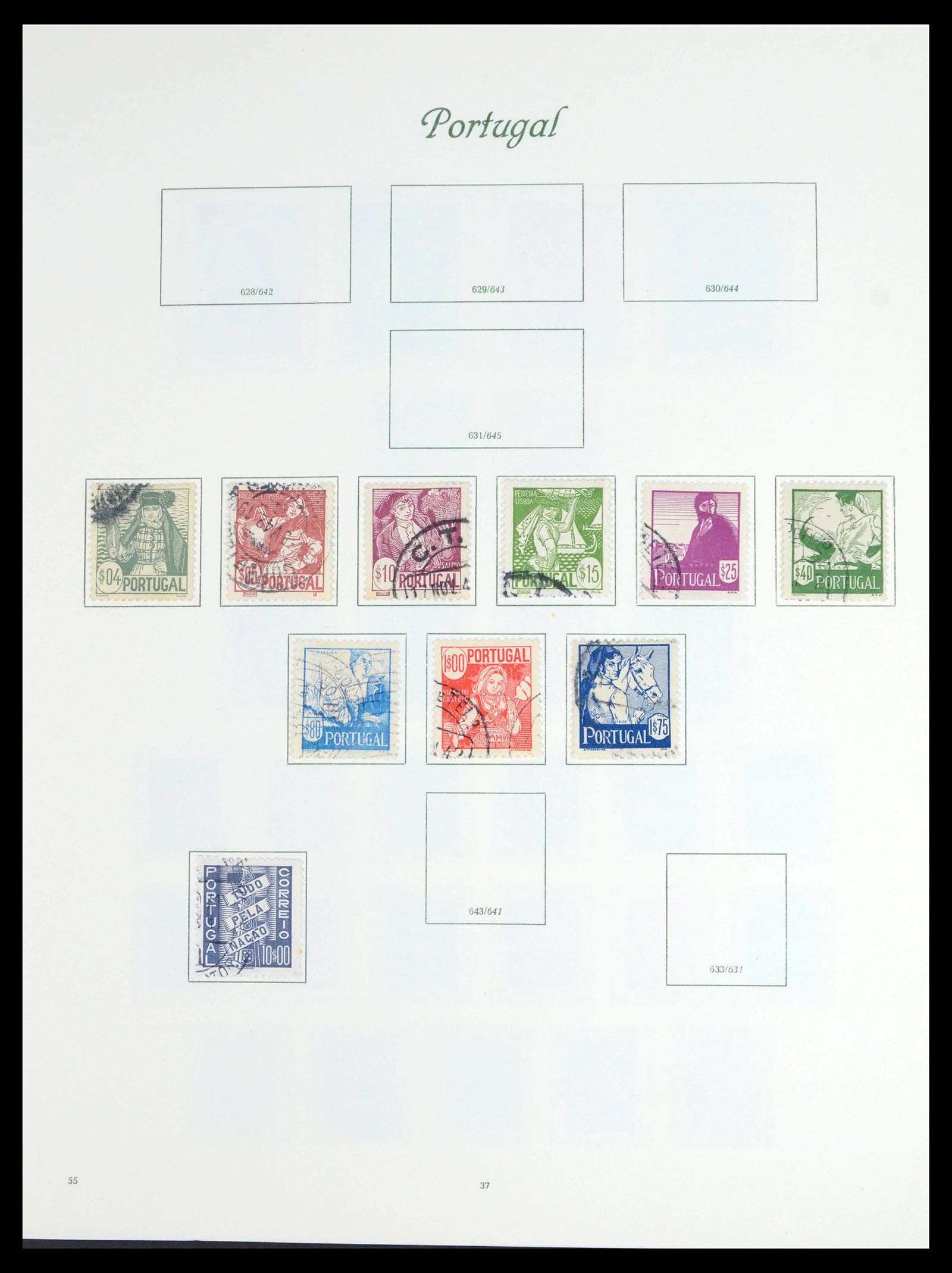 39629 0033 - Stamp collection 39629 Portugal 1853-1974.