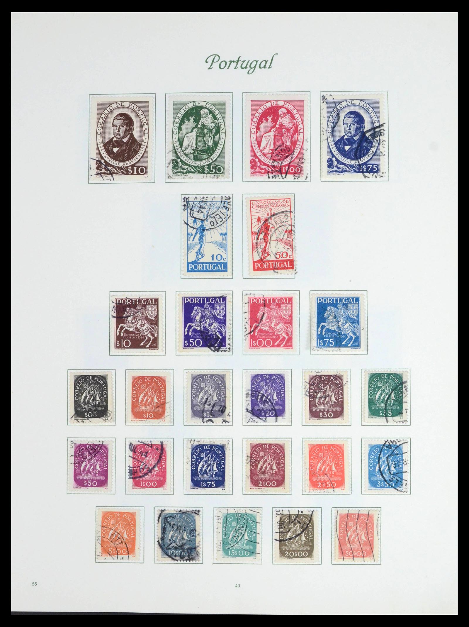 39629 0034 - Stamp collection 39629 Portugal 1853-1974.