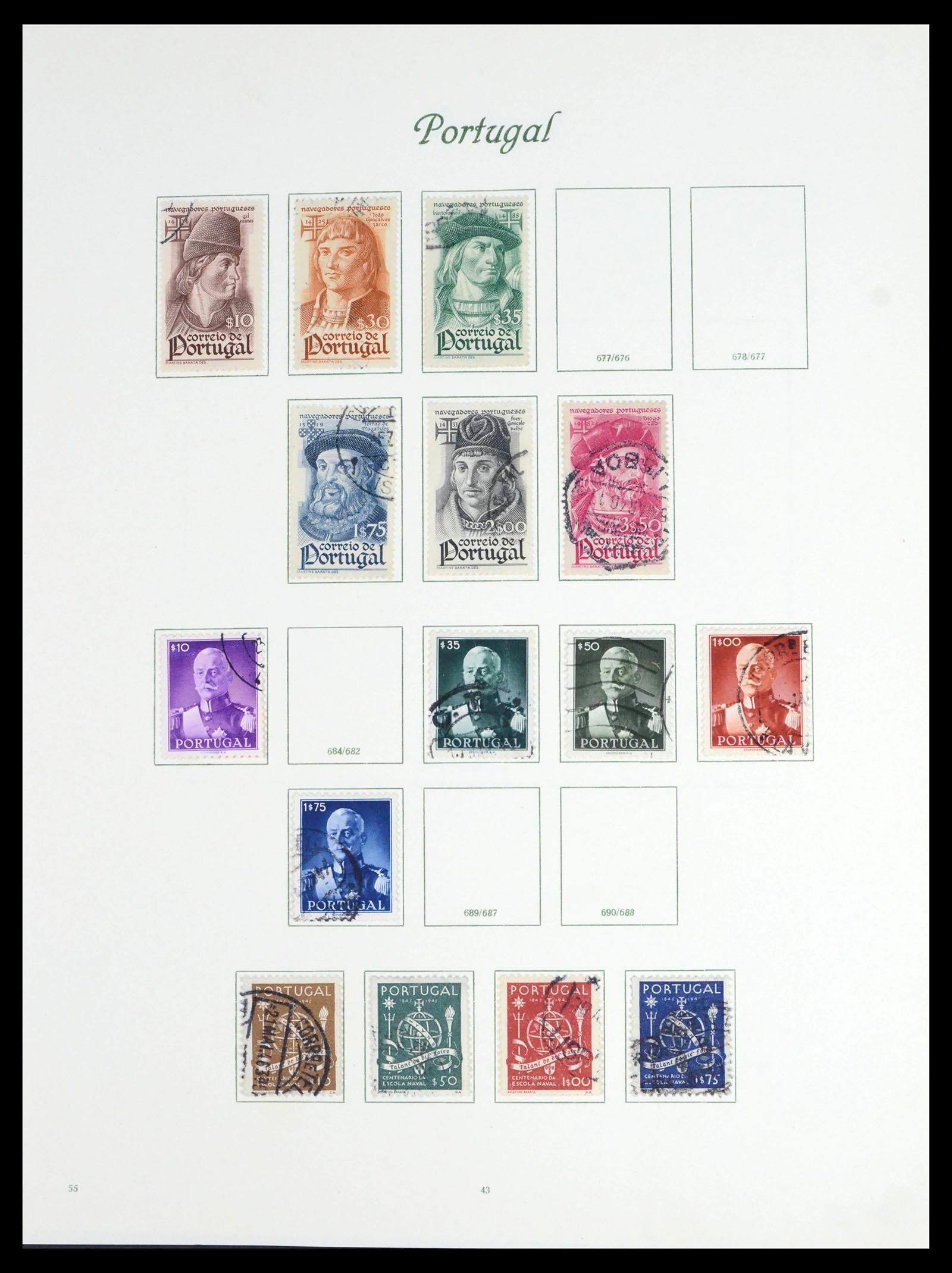 39629 0035 - Stamp collection 39629 Portugal 1853-1974.