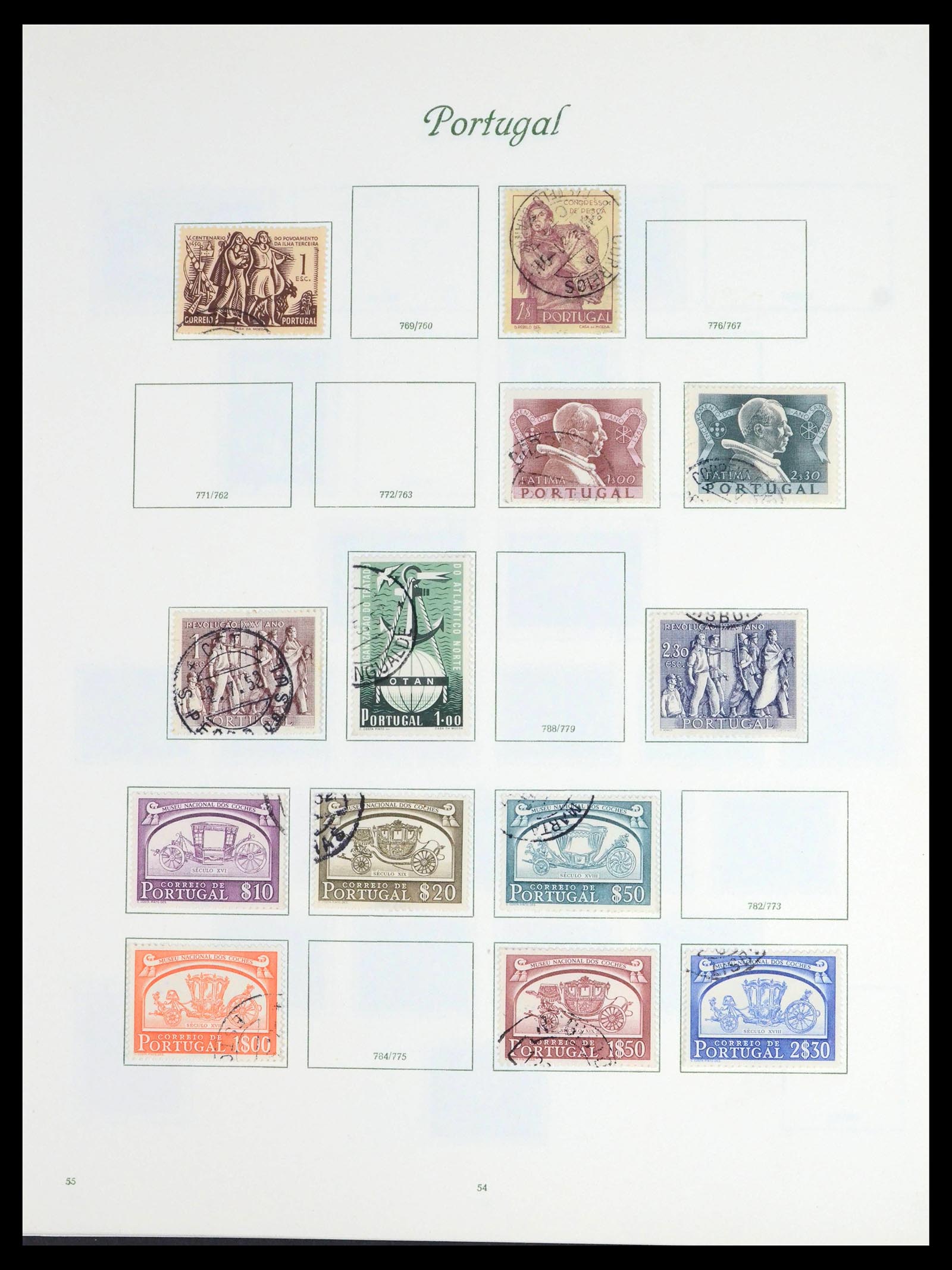 39629 0038 - Stamp collection 39629 Portugal 1853-1974.